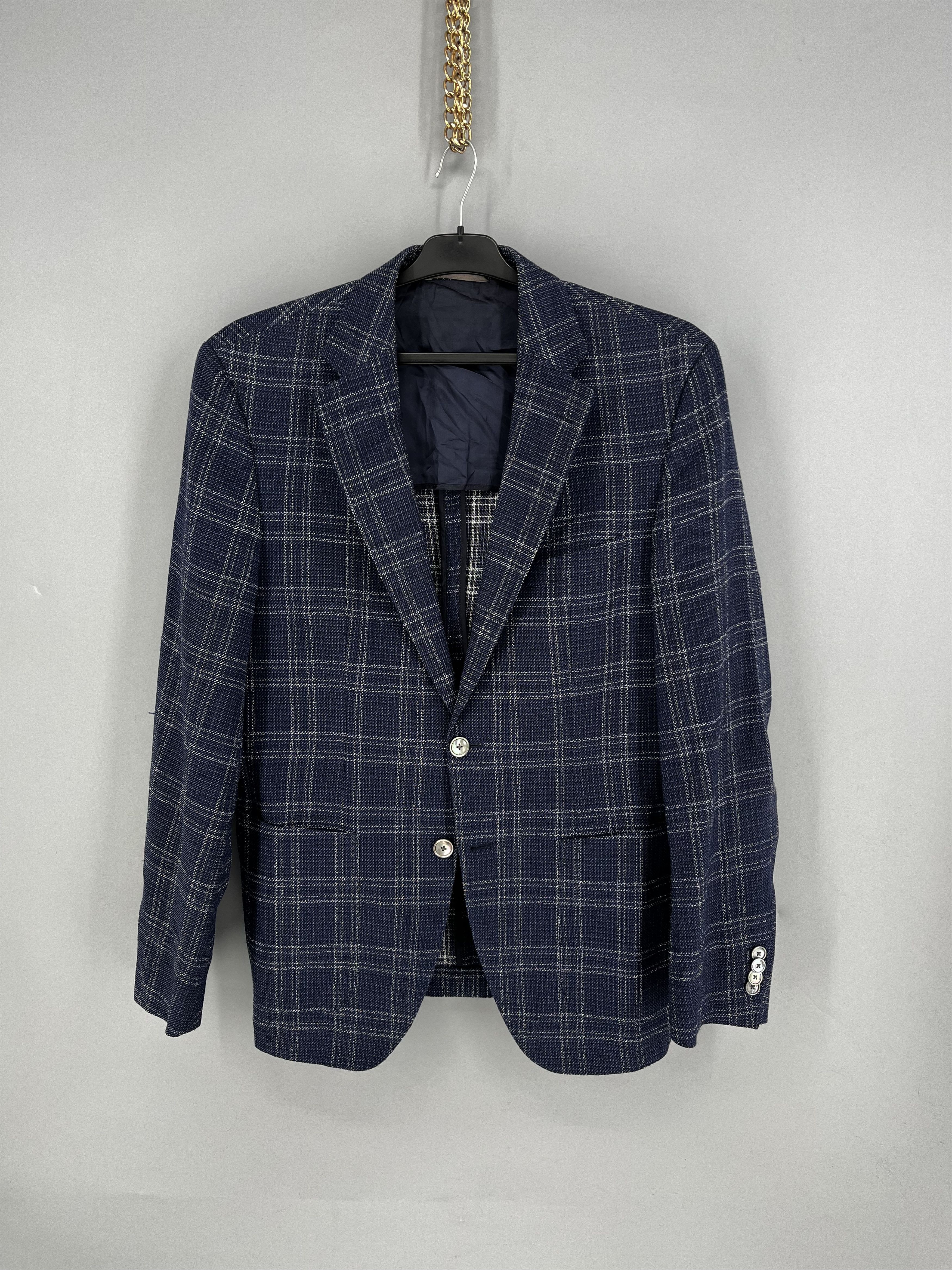 Band Tees Vintage Hugo Boss blazer men wool 38R M multi wool Size 38R - 1 Thumbnail