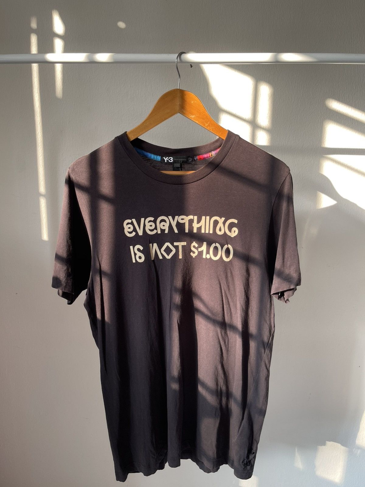 Yohji Yamamoto Y-3 Yohji Yamamoto 'Everything Is Not $1.00' Tee Size US S / EU 44-46 / 1 - 1 Thumbnail