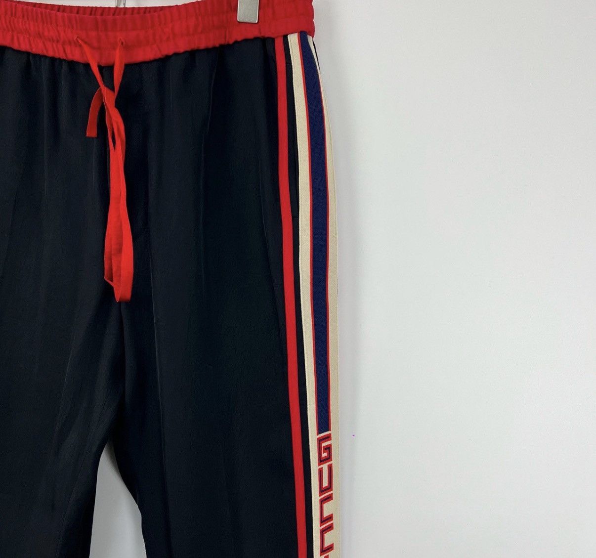 Gucci Gucci/Silk Side Black & Red Logo Stripe Pants K12 Size 30" / US 8 / IT 44 - 4 Thumbnail