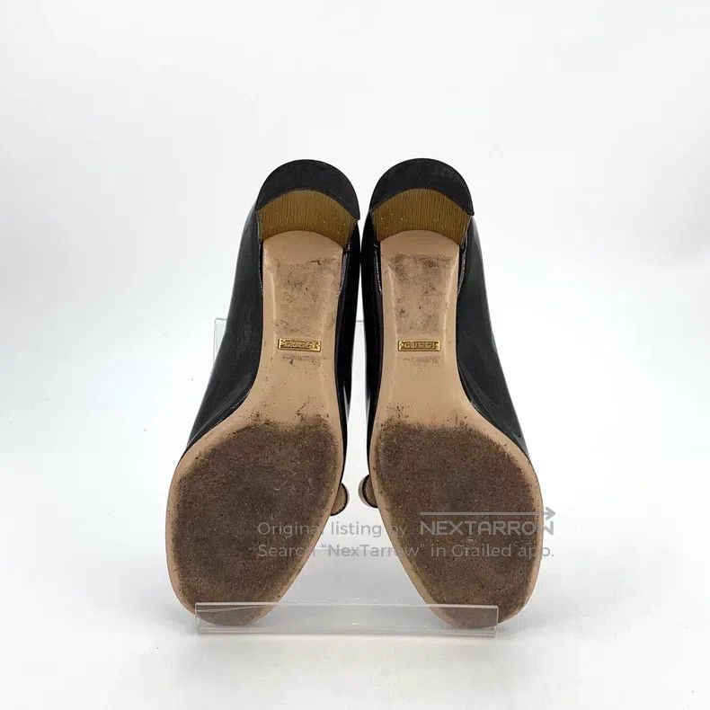 Gucci Gucci Black pearl thick heels Mary Jane high heels Size US 5 / IT 35 - 5 Thumbnail