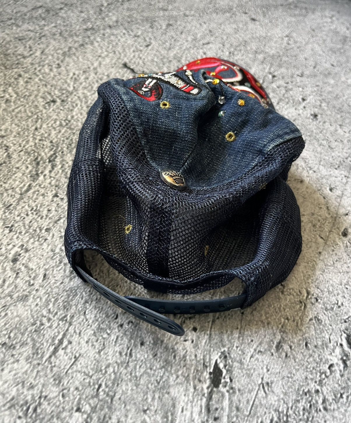 Christian Audigier × Ed Hardy Vintage Christian Audigier Cap Big Logo Ed Hardy Y2K Rare Size ONE SIZE - 6 Thumbnail