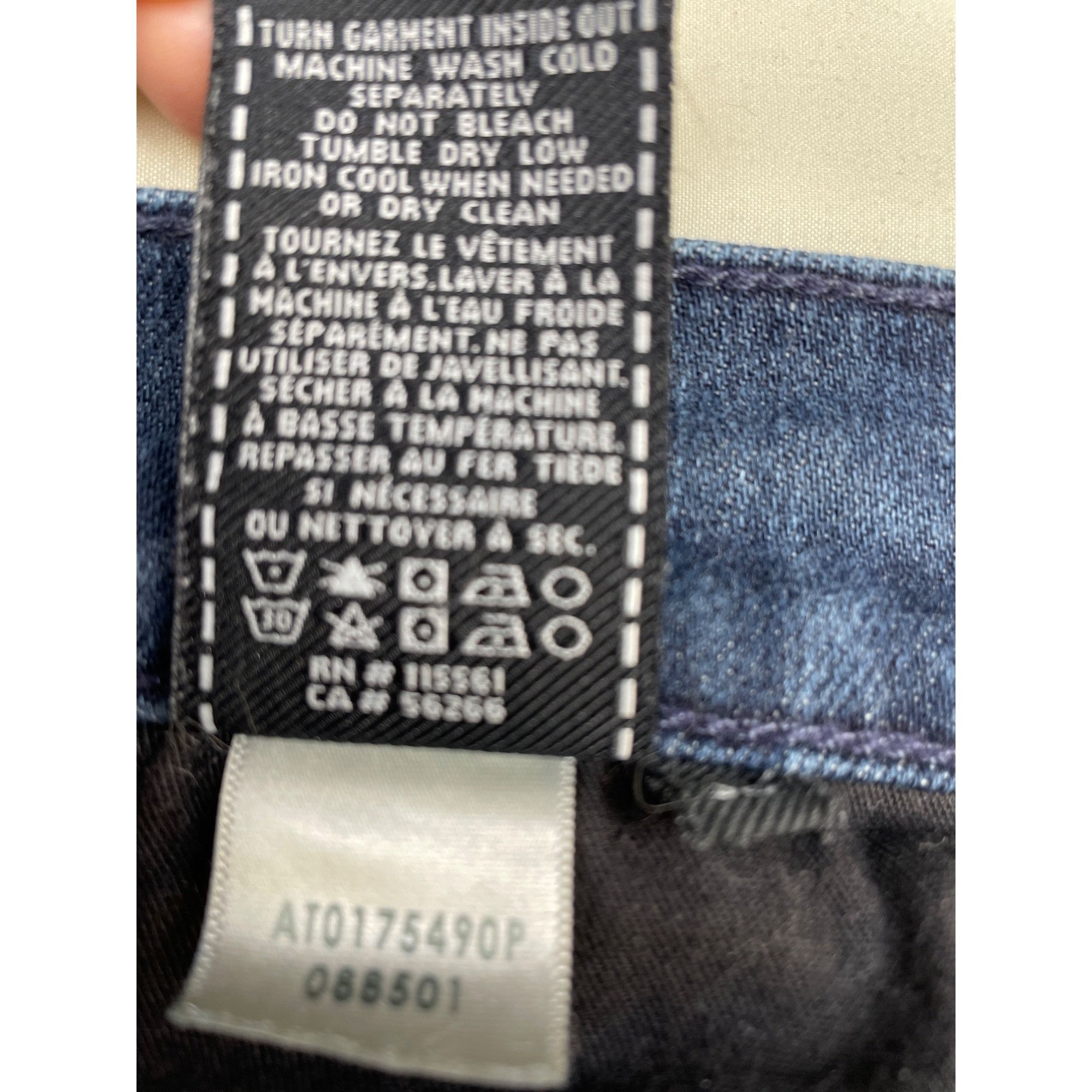 7 For All Mankind 7 for All Mankind Men's Blue Jeans Straight Size 38 x 32 SKU Size US 38 / EU 54 - 9 Thumbnail