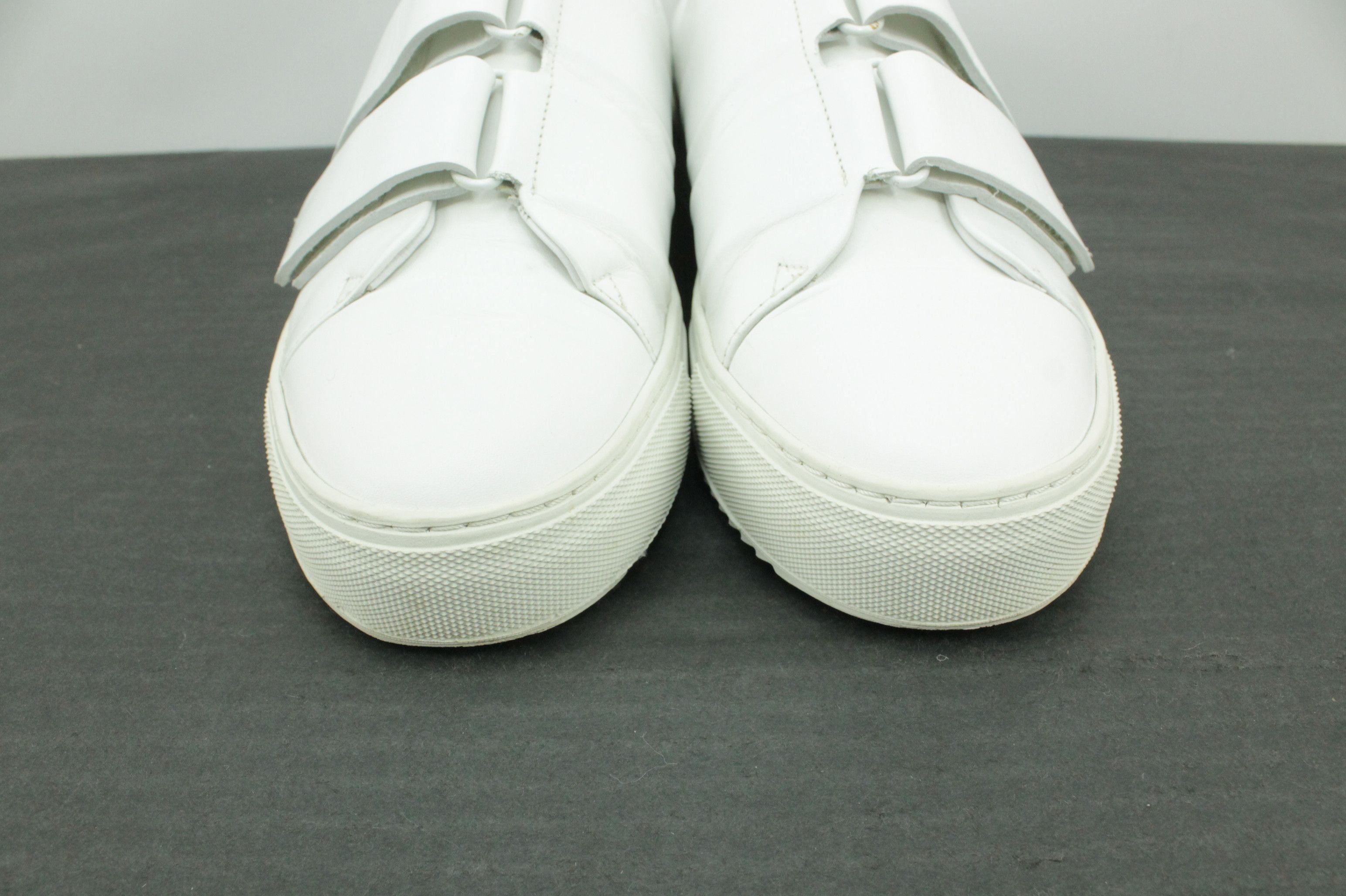 Cos COS Wrap-Over Leather Sneakers White Men's Size US 10 / EU 43 - 4 Thumbnail