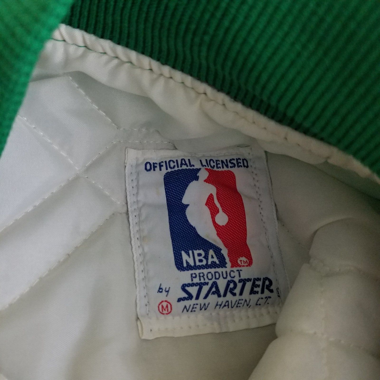 Vtg 80s Starter Boston Celtics Green Satin Basketball Jacket