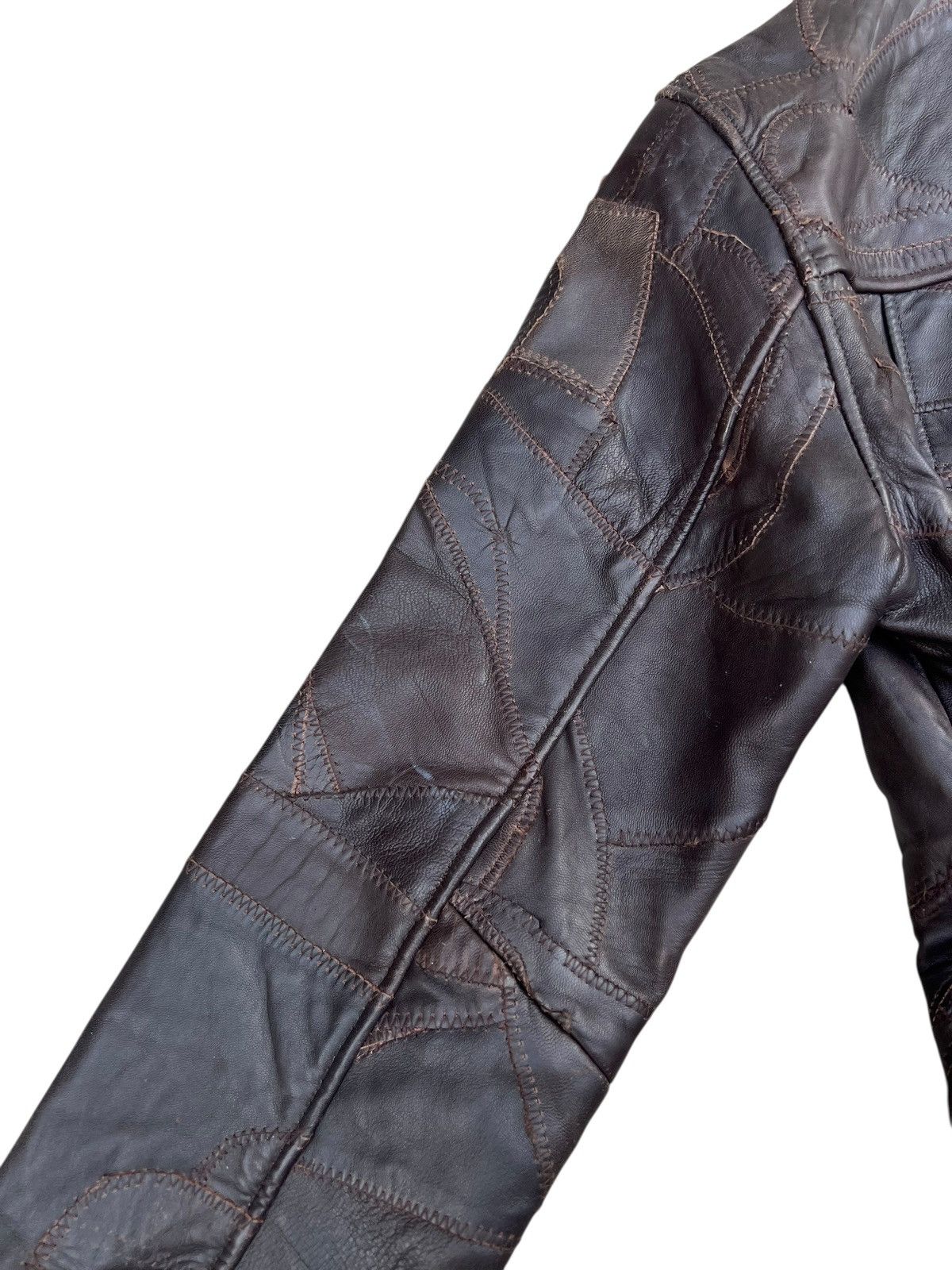 If Six Was Nine Faux Fur Patchwork Sheepskin Leather Jacket All The Way Size US S / EU 44-46 / 1 - 22 Thumbnail