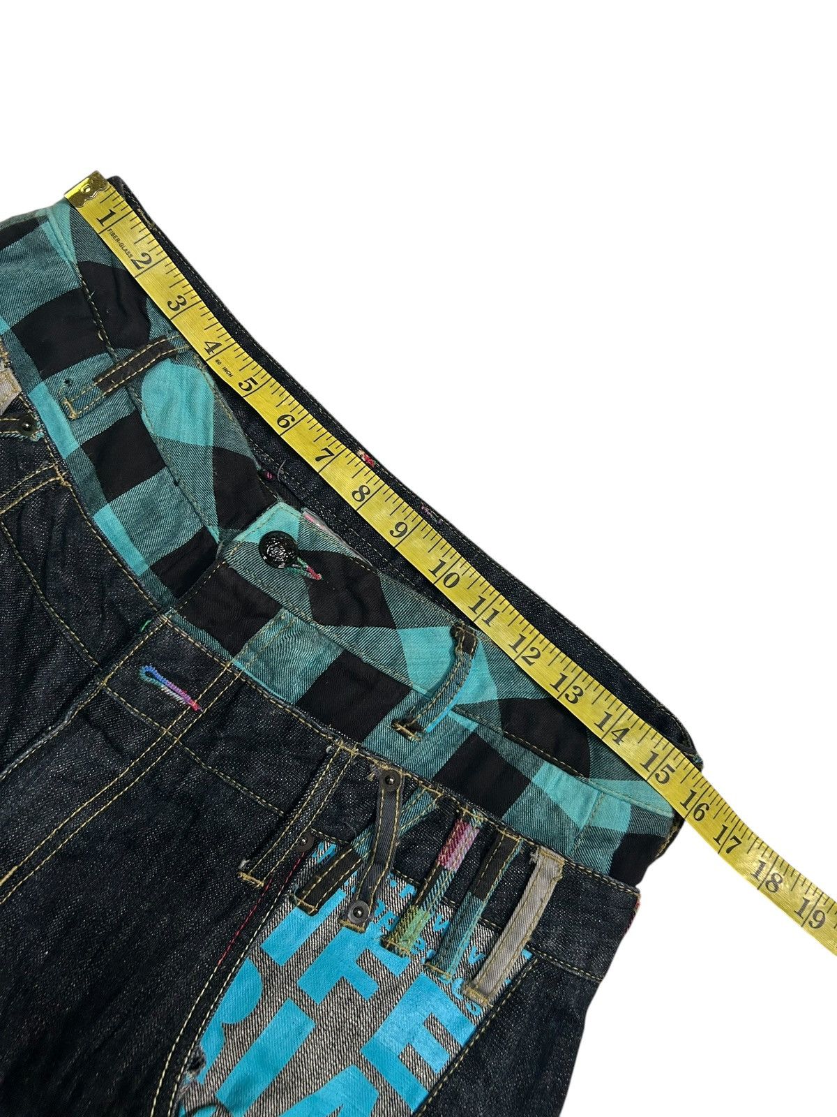 Kapital Japanese Punk Bondage Style Double Waist Rare Denim Jeans Size US 31 - 14 Thumbnail