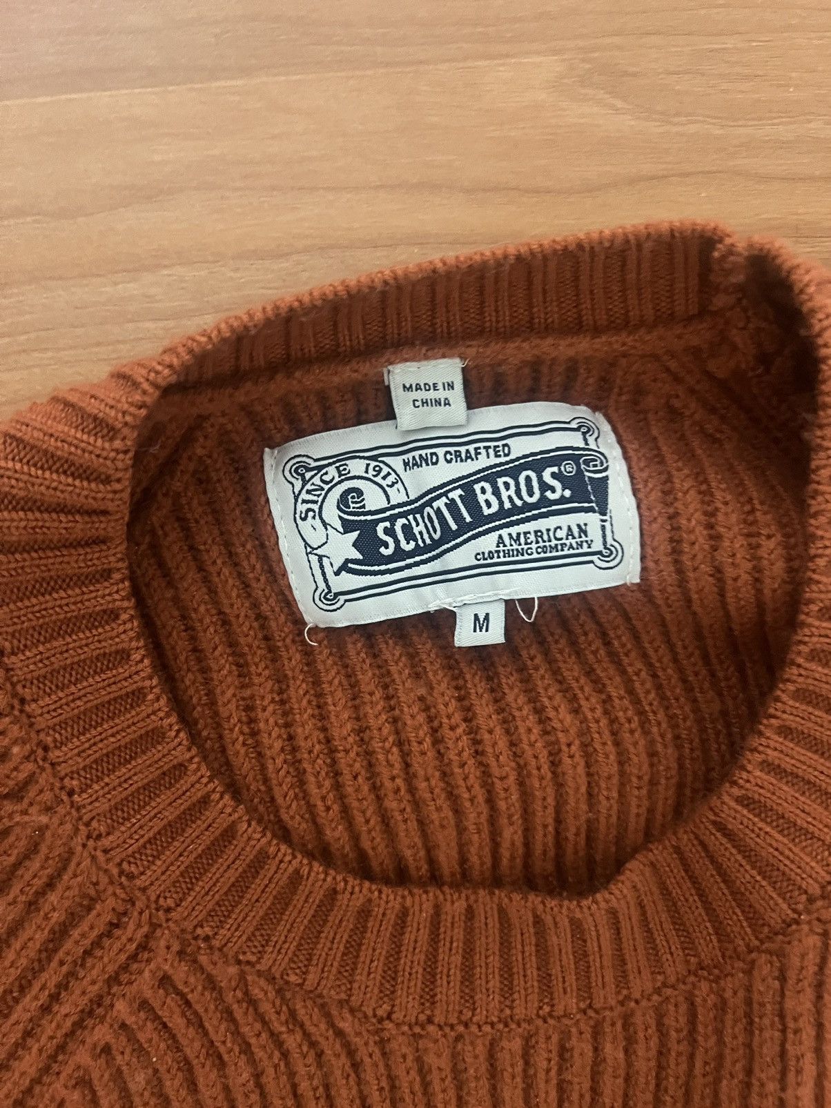 Schott Schott 100% thick wool sweater Size US M / EU 48-50 / 2 - 3 Thumbnail