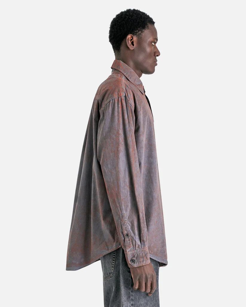 Y/Project o1s1v1r1oon0925 Pinched Logo Overshirt in Grey/Dust Size US L / EU 52-54 / 3 - 3 Thumbnail