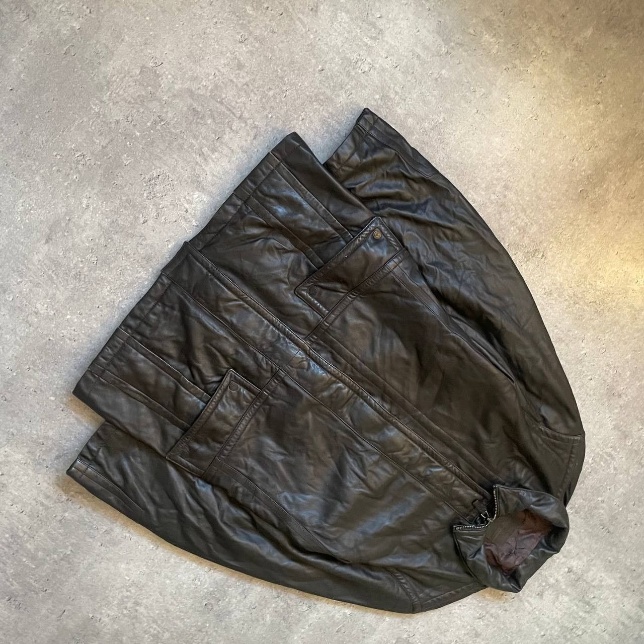 Bally Vintage Leather/Lamb Skin Coat Jacket Size US XL / EU 56 / 4 - 4 Thumbnail