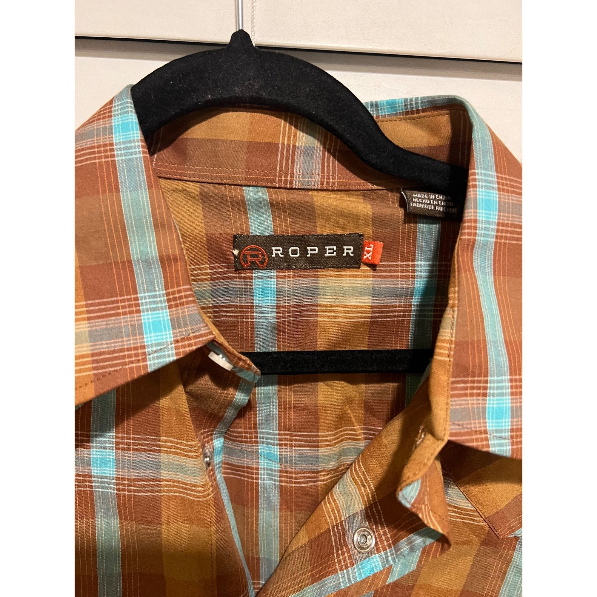 Roper Roper Western Pearl Snap Button Up Shirt - Size XL Size US XL / EU 56 / 4 - 2 Thumbnail