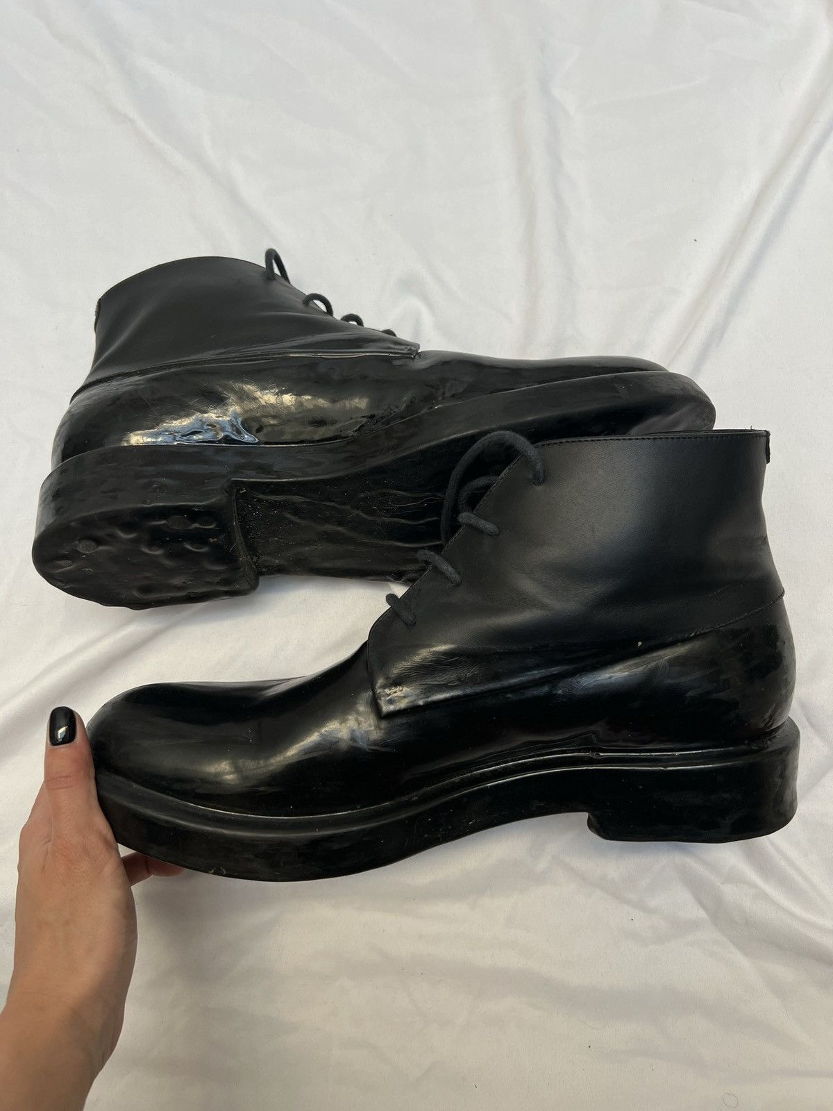 Balenciaga Balenciaga demna bottines 44 leather boots ankle shoes Size US 10.5 / EU 43-44 - 1 Thumbnail