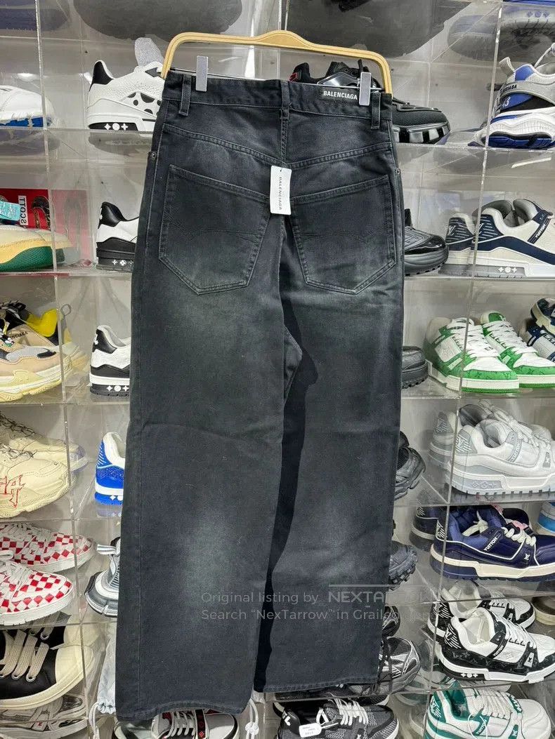 Balenciaga Balenciaga 23 Black Baggy Wide-Leg Jeans. Size US 26 / EU 42 - 6 Thumbnail