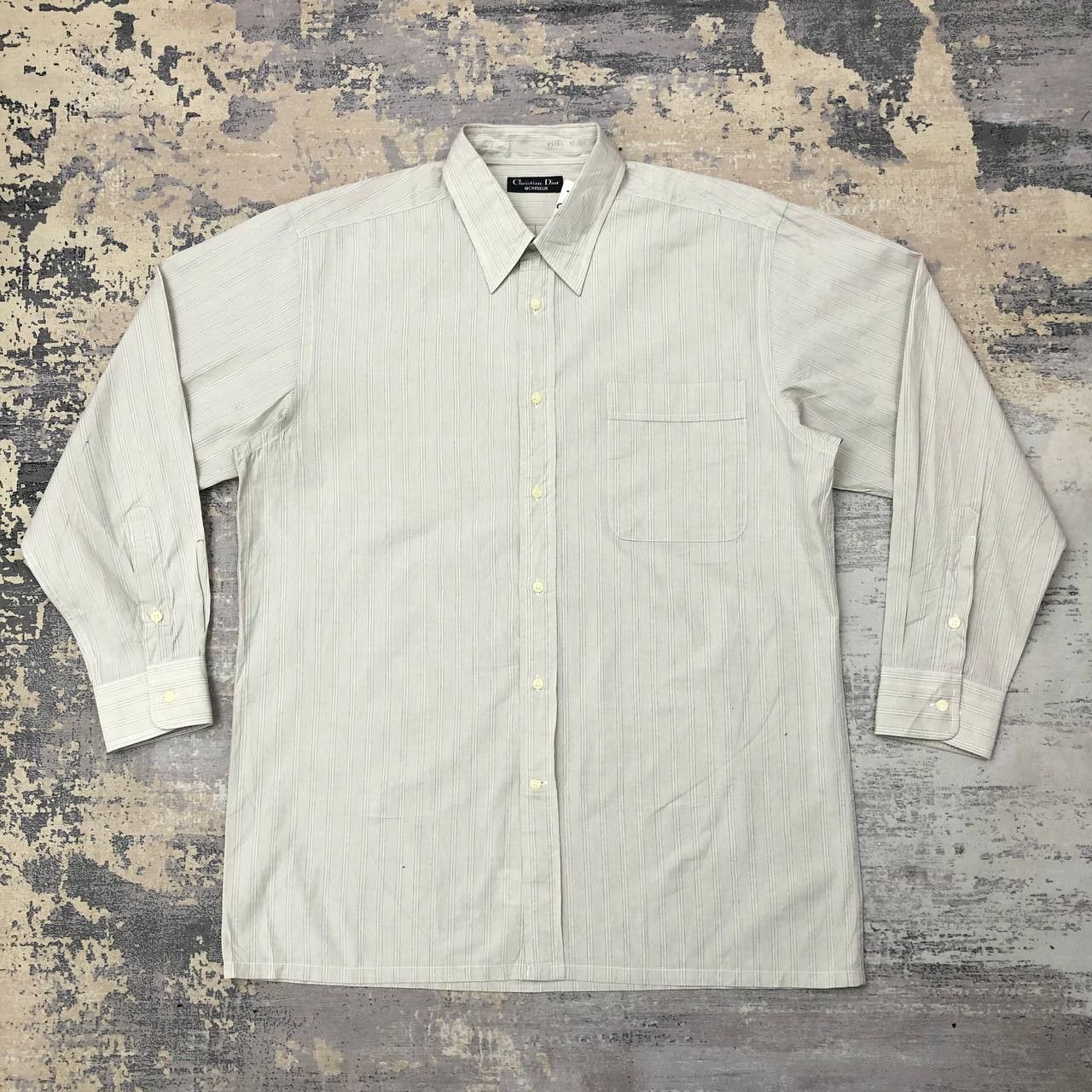 Christian Dior Monsieur T184 VTG CHRISTIAN DIOR MONSIEUR STRIPED SHIRT Size US M / EU 48-50 / 2 - 3 Thumbnail