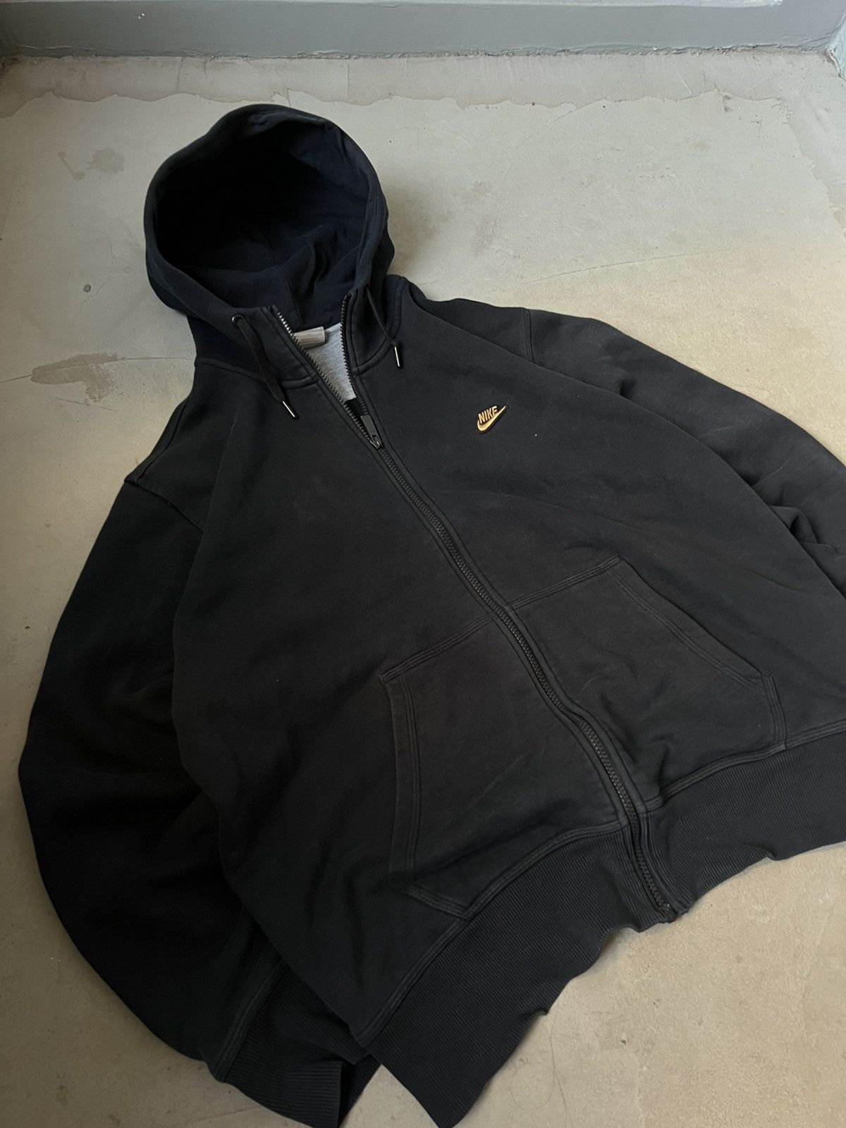 Nike × Vintage Vintage Nike zip hoodie rap oversize hoodie big logo Size US XL / EU 56 / 4 - 6 Thumbnail