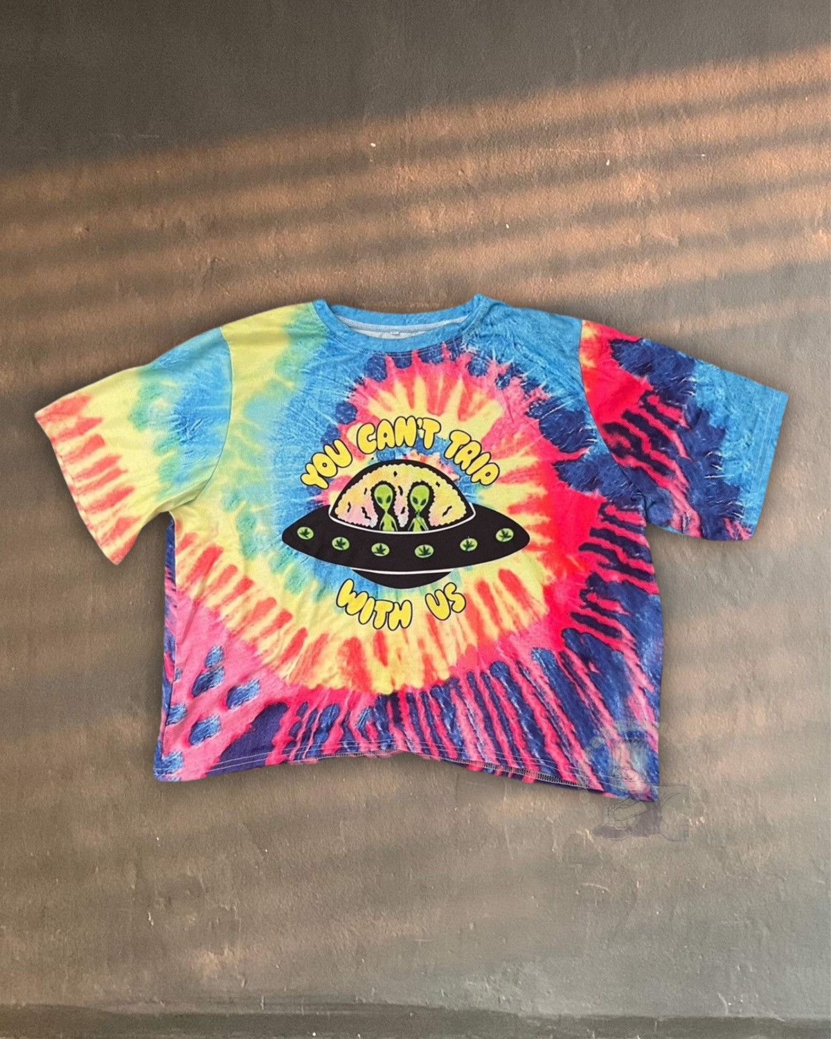 Japanese Brand You Can’t Trip With Us Alien tie-dye crop tee Size ONE SIZE - 1 Thumbnail