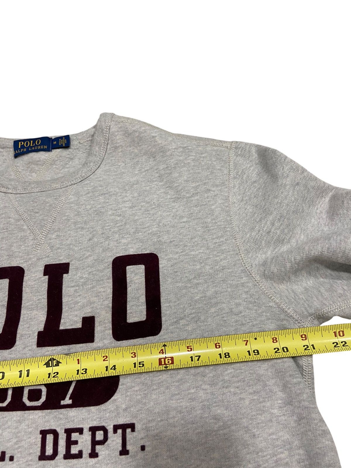 Polo Ralph Lauren × Vintage Polo Ralph Lauren Atlethic Dept Sweatshirt RL Spellout Sz M Size US M / EU 48-50 / 2 - 6 Thumbnail