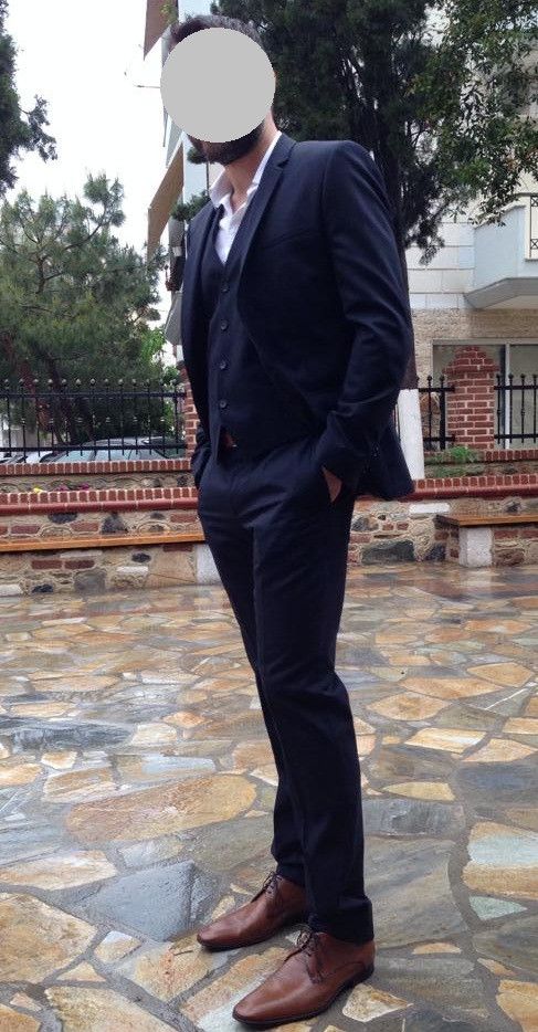 Hugo Boss HUGO by Hugo Boss 3-Piece Suit – Dark Navy – Size 50 (slim) Size 50S - 1 Thumbnail
