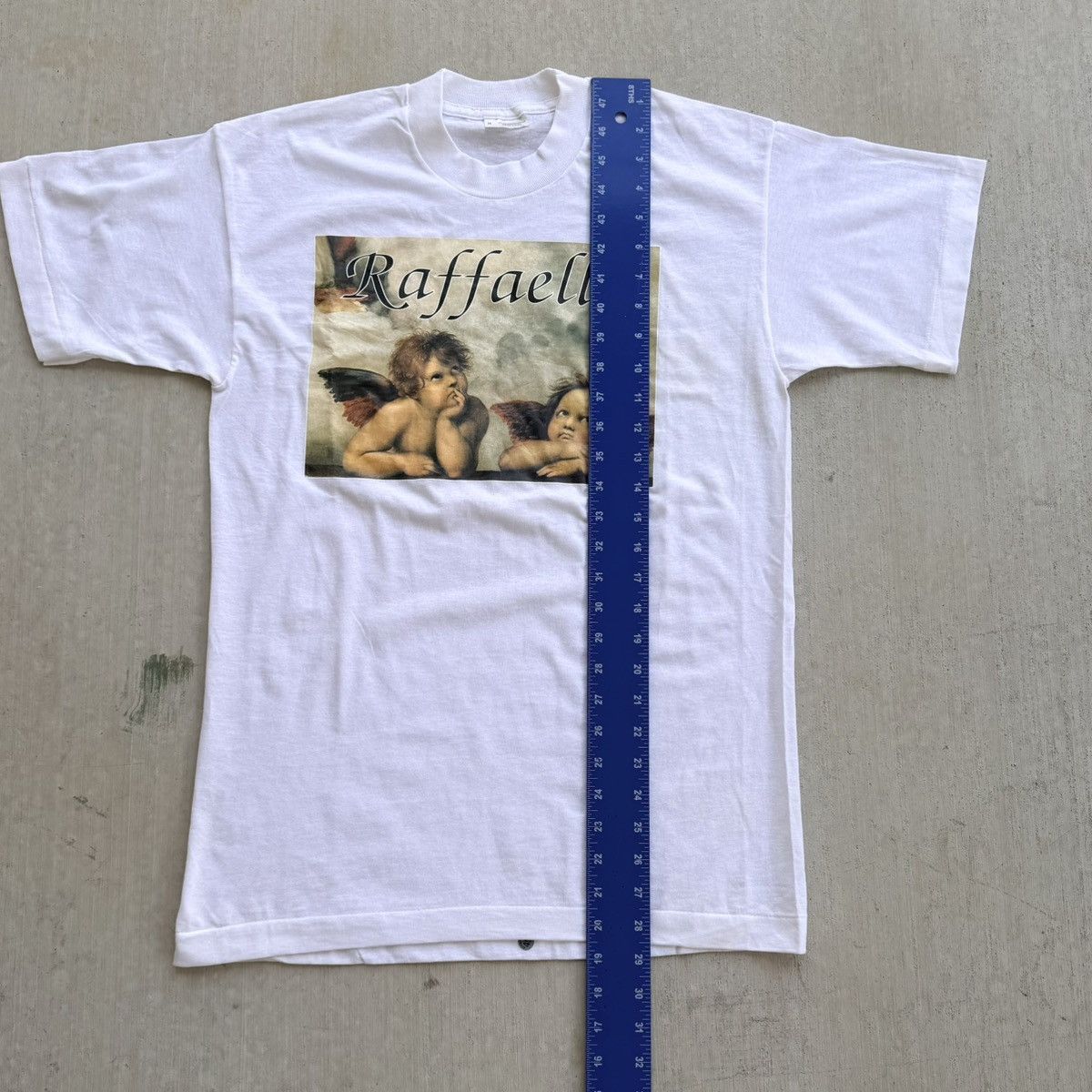 Vintage Vintage Art Tee Raffaelo Cherubs 90s Single Stitch Medium Size US L / EU 52-54 / 3 - 6 Thumbnail