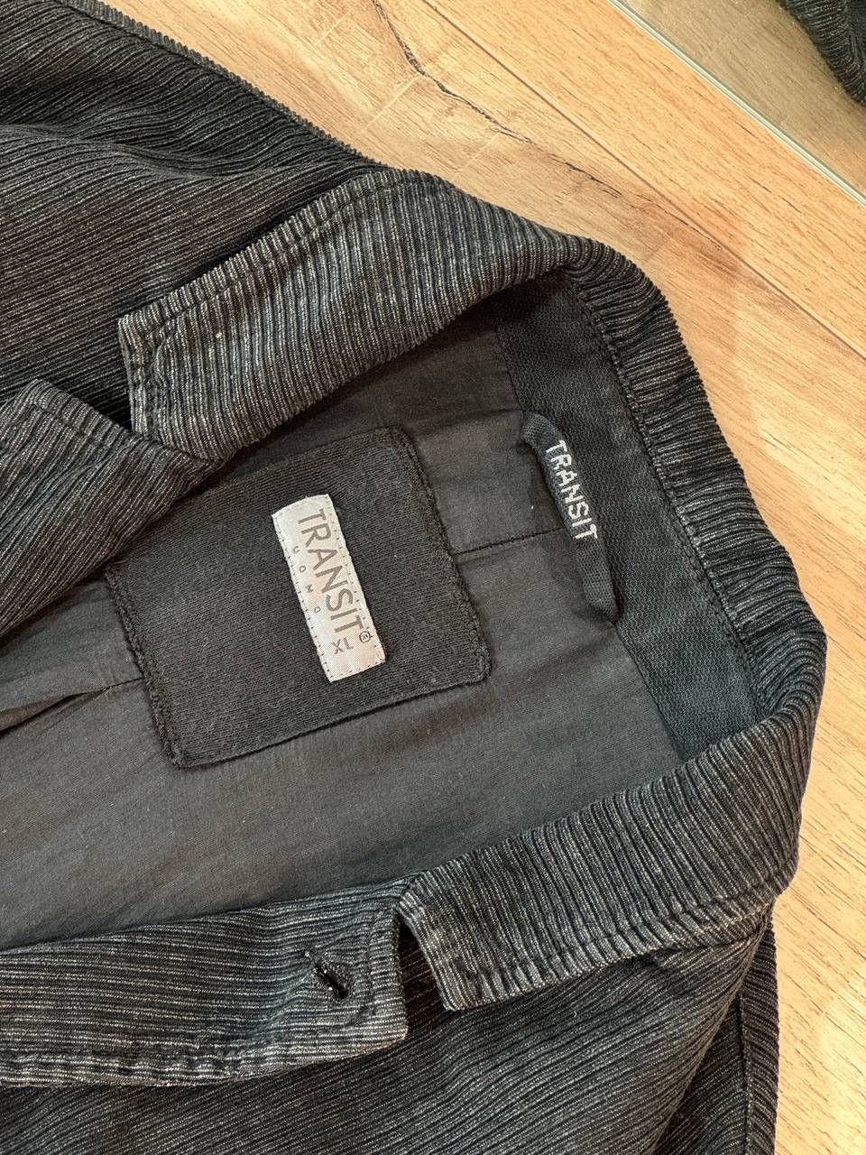 Transit Uomo Transit Uomo Men’s XL Black Corduroy Blazer Avant Garde Size 44L - 4 Thumbnail