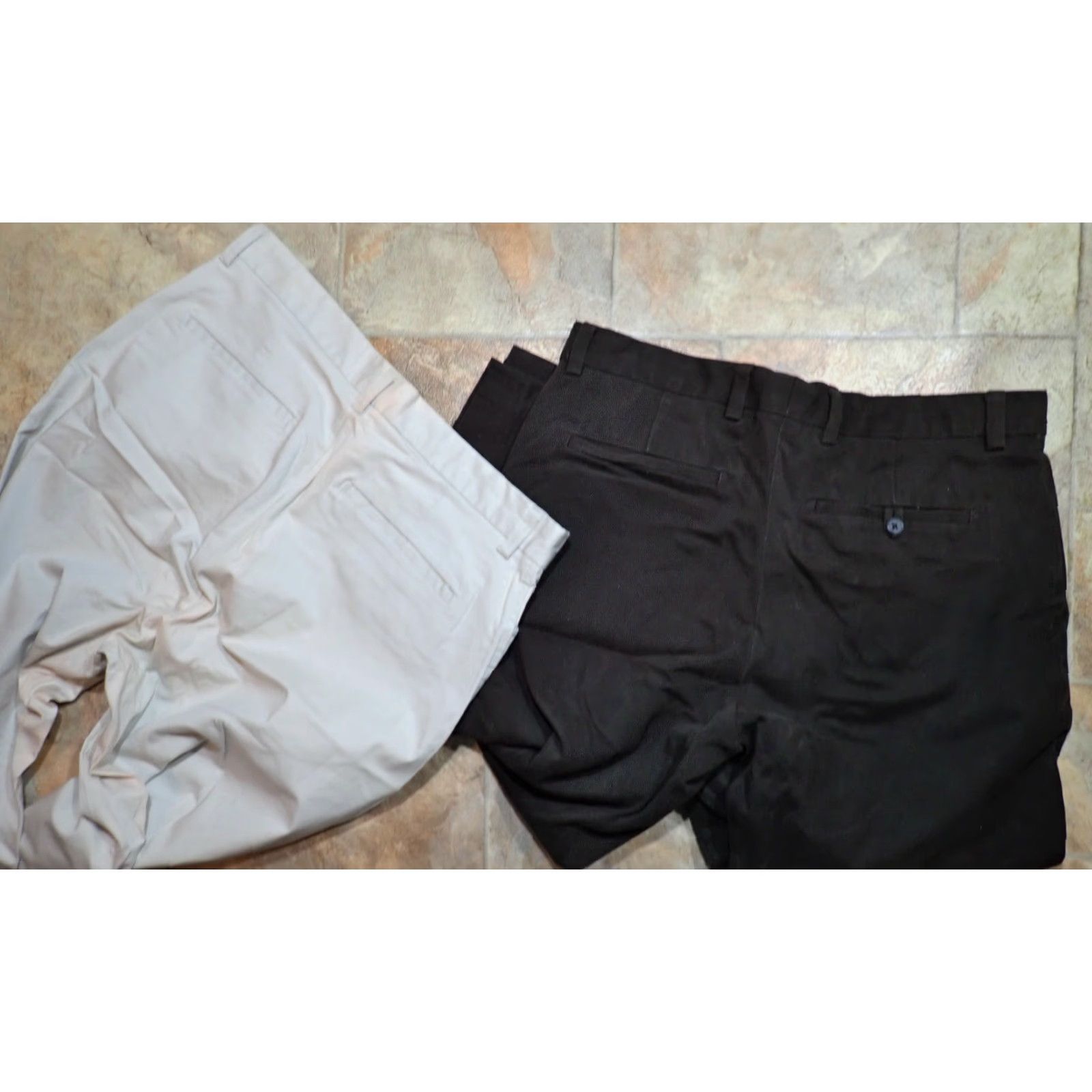 Banana Republic Vintage Banana Republic Mens Chino Pants Fall Spring Summer Winter Adult 33 High Rise Brushed Cotton Stretch Solid Brown Beige Men Size US 33 - 2 Thumbnail