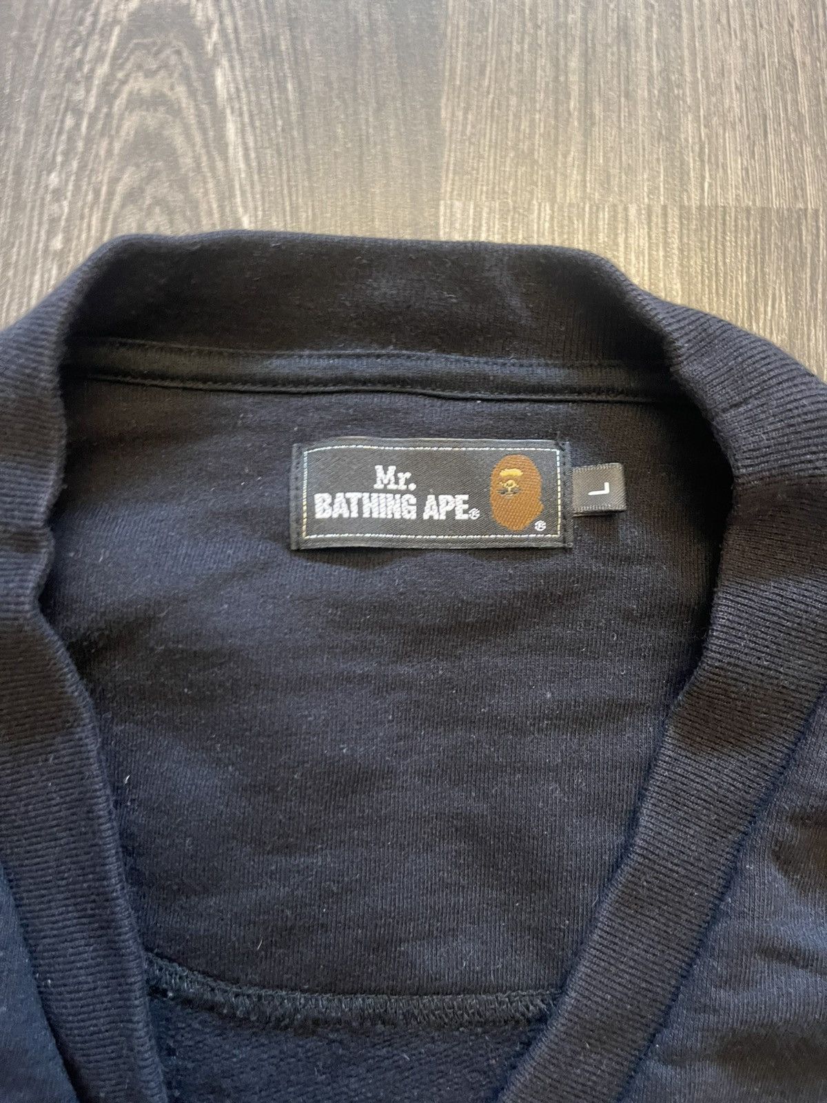 Bape Mr. Bathing Ape Black Cardigan – Men’s size L Size US L / EU 52-54 / 3 - 3 Thumbnail