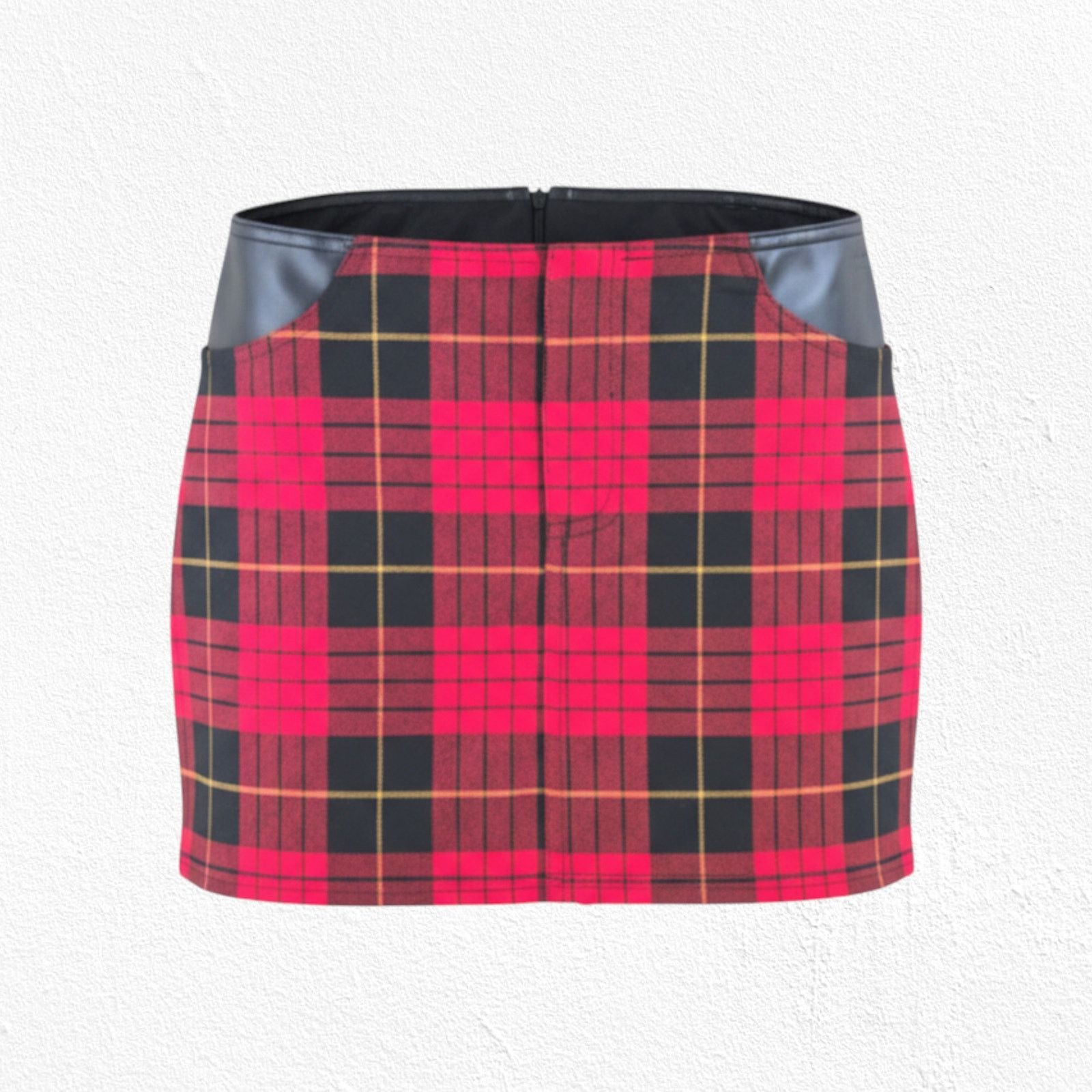 Other Y2K Wet Seal Red Plaid Punk Mini Skirt Size 5 6 Size 28" / US 6 / IT 42 - 1 Thumbnail