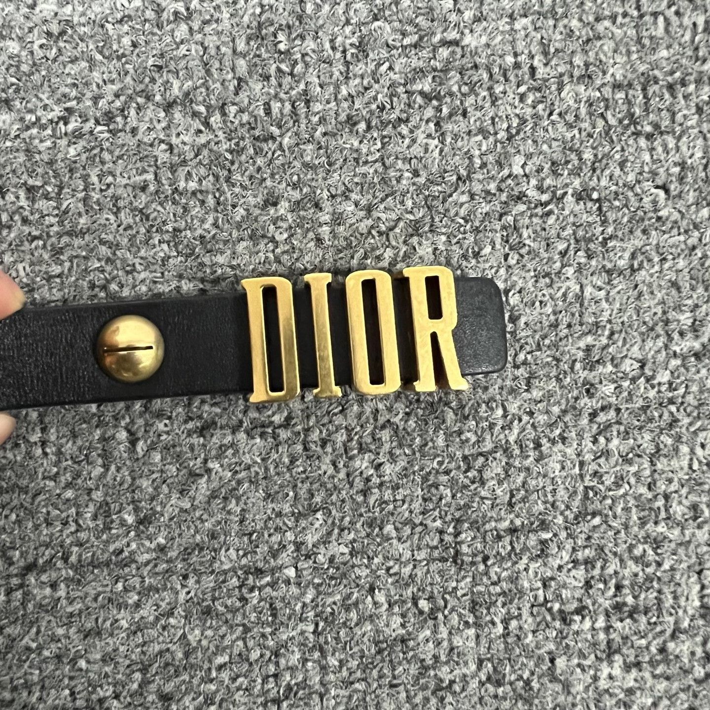 Dior Dior Logo Stud Classic Belt Size ONE SIZE - 1 Thumbnail