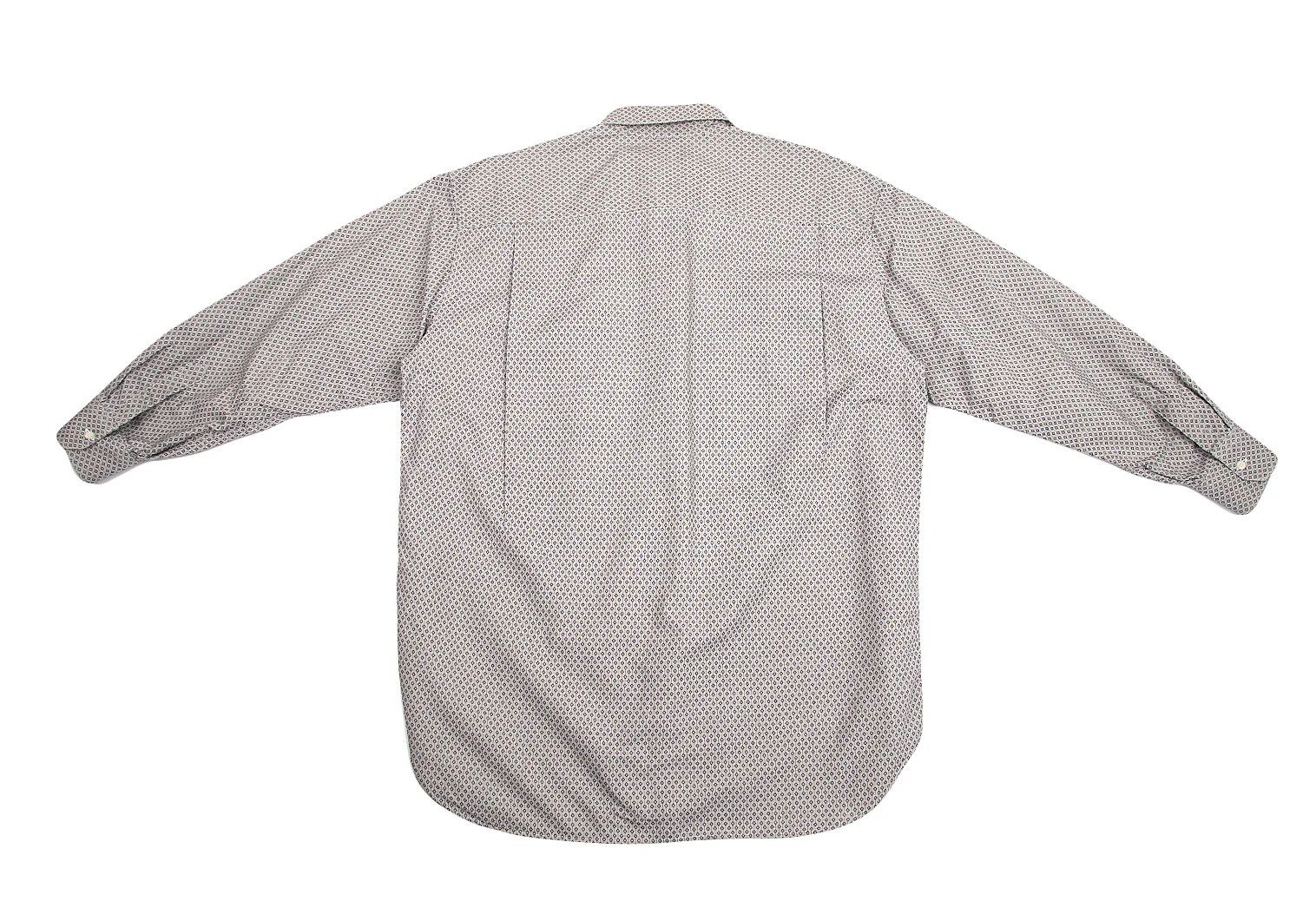 Emporio Armani Button-Down Shirt with Pattern in Gray and Navy, Size L Size US L / EU 52-54 / 3 - 13 Thumbnail