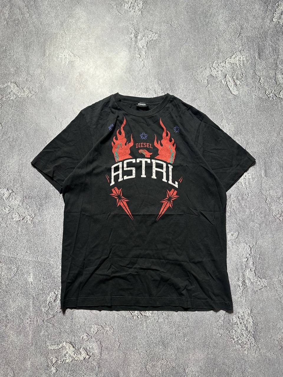 Diesel × Vintage Astral Diesel T shirt Fire Black Size US S / EU 44-46 / 1 - 2 Thumbnail