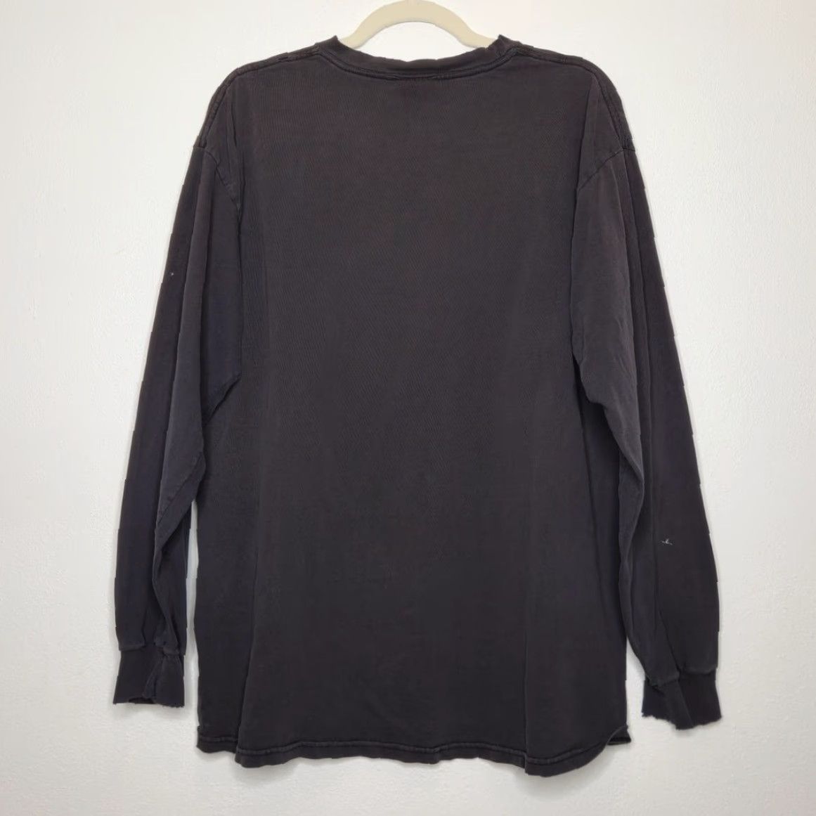 Adidas VINTAGE adidas 3 Stripes Distressed Grunge Long Sleeve Shirt Thrash Black Large Size US L / EU 52-54 / 3 - 7 Thumbnail