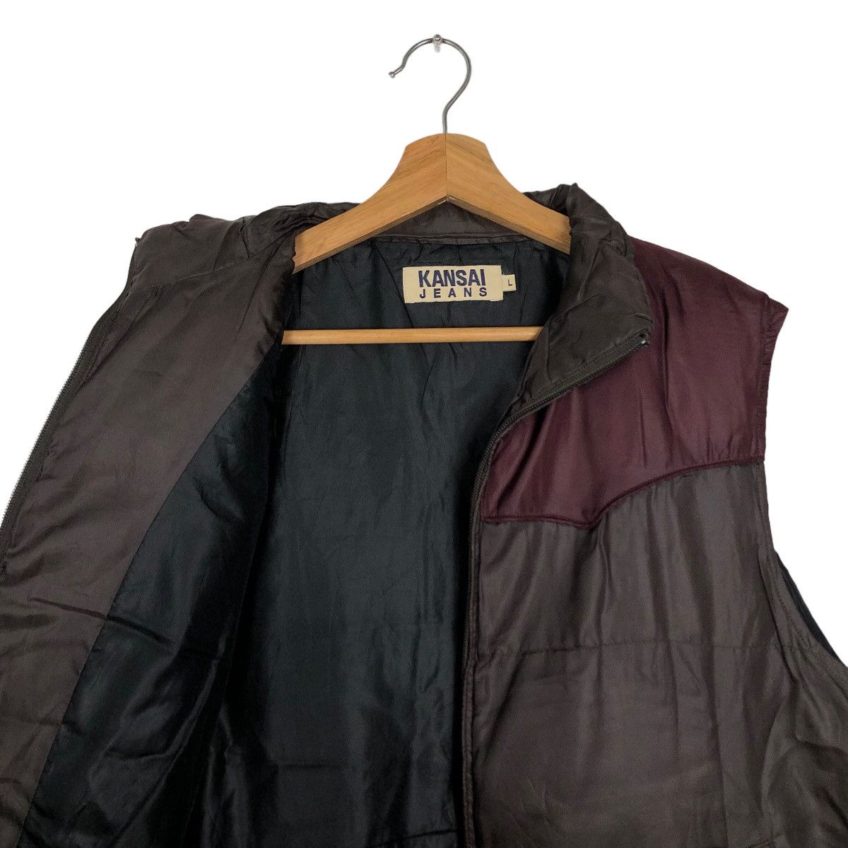 Japanese Brand 🔥Rare Puffer Vest Down Kansai Jeans Japan Made Size US L / EU 52-54 / 3 - 10 Thumbnail