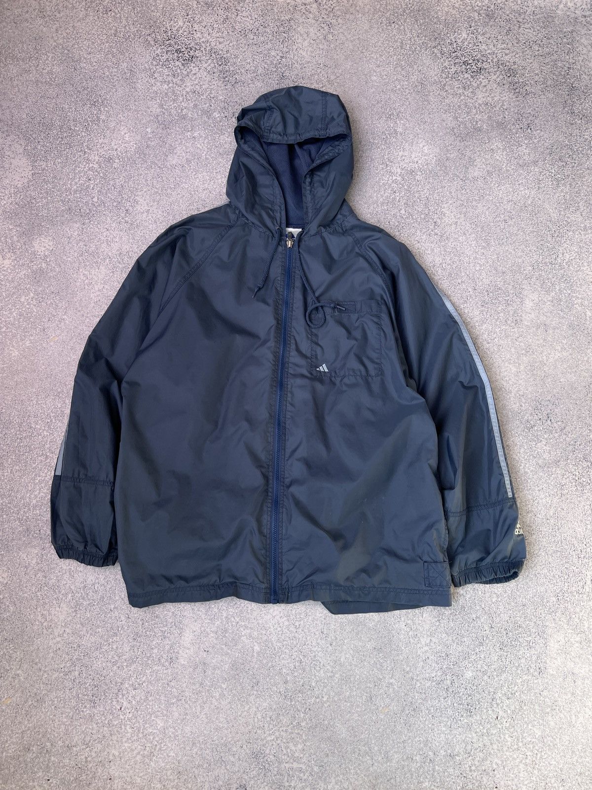 Adidas × Vintage Vintage Adidas Streetwear 90s style blue jacket Size US M / EU 48-50 / 2 - 2 Thumbnail