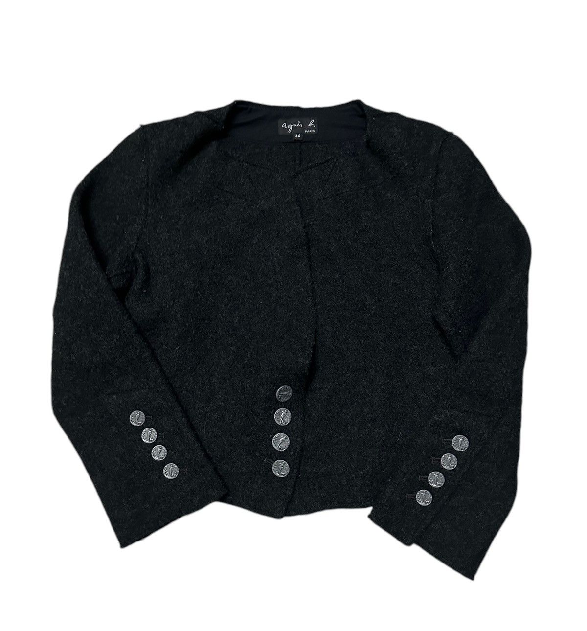 Agnes B cropped wool jacket