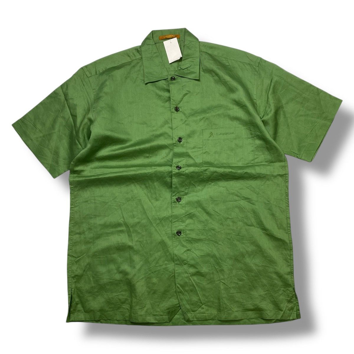 Lancel Lancel Paris logo pocket button shirt green hermes prada Size US L / EU 52-54 / 3 - 1 Thumbnail