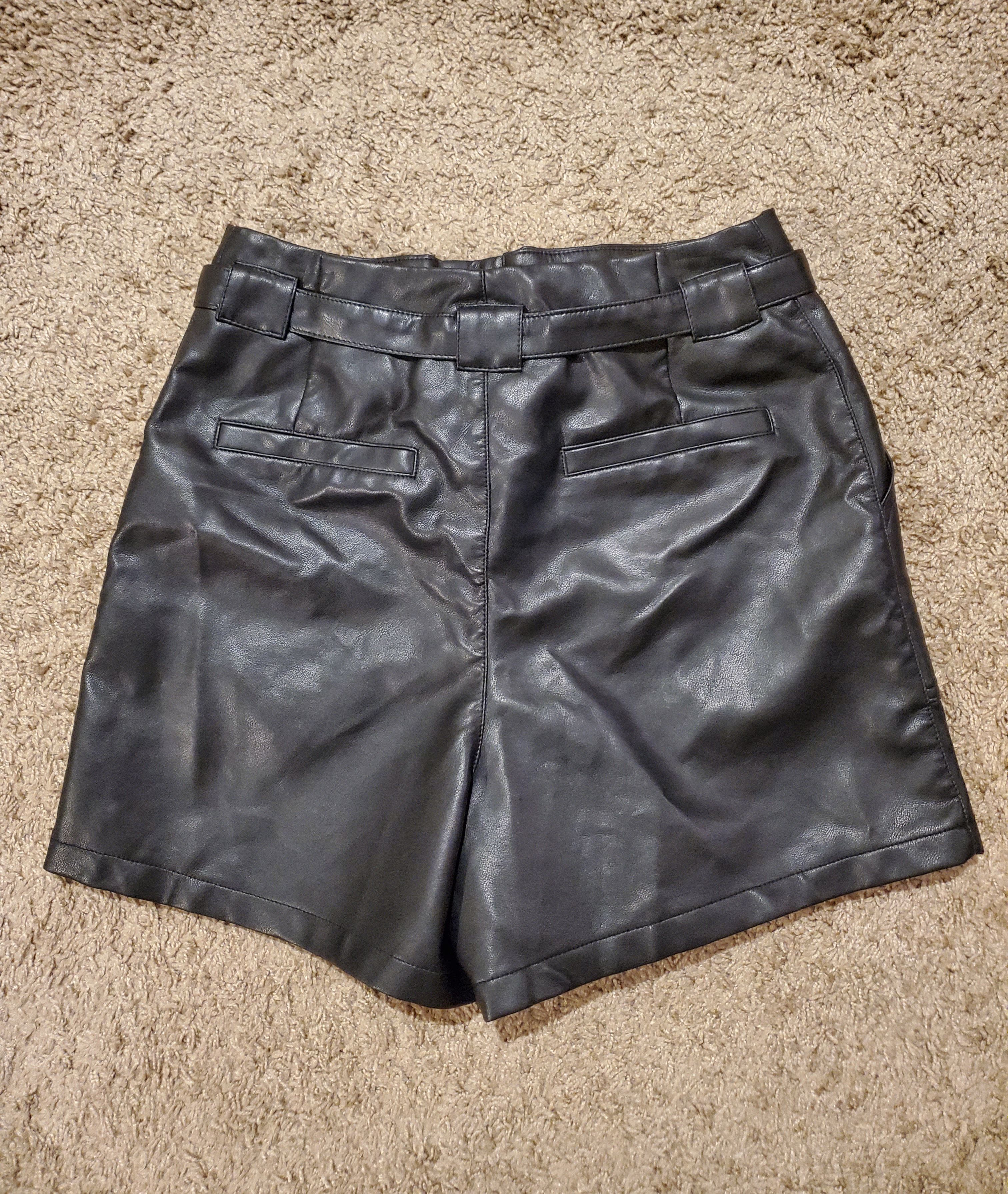Other Bagatelle high-waisted black faux leather shorts (size M) Size 30" / US 8 / IT 44 - 2 Thumbnail