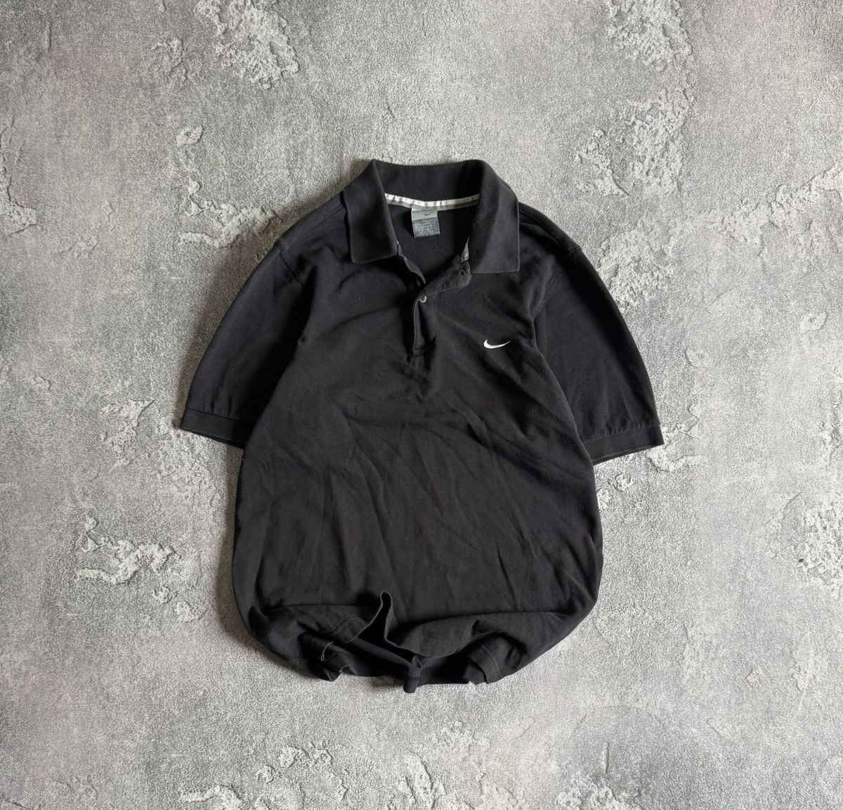 Nike × Vintage Nike S black basic polo tee T-shirt swoosh vintage Size US S / EU 44-46 / 1 - 1 Thumbnail