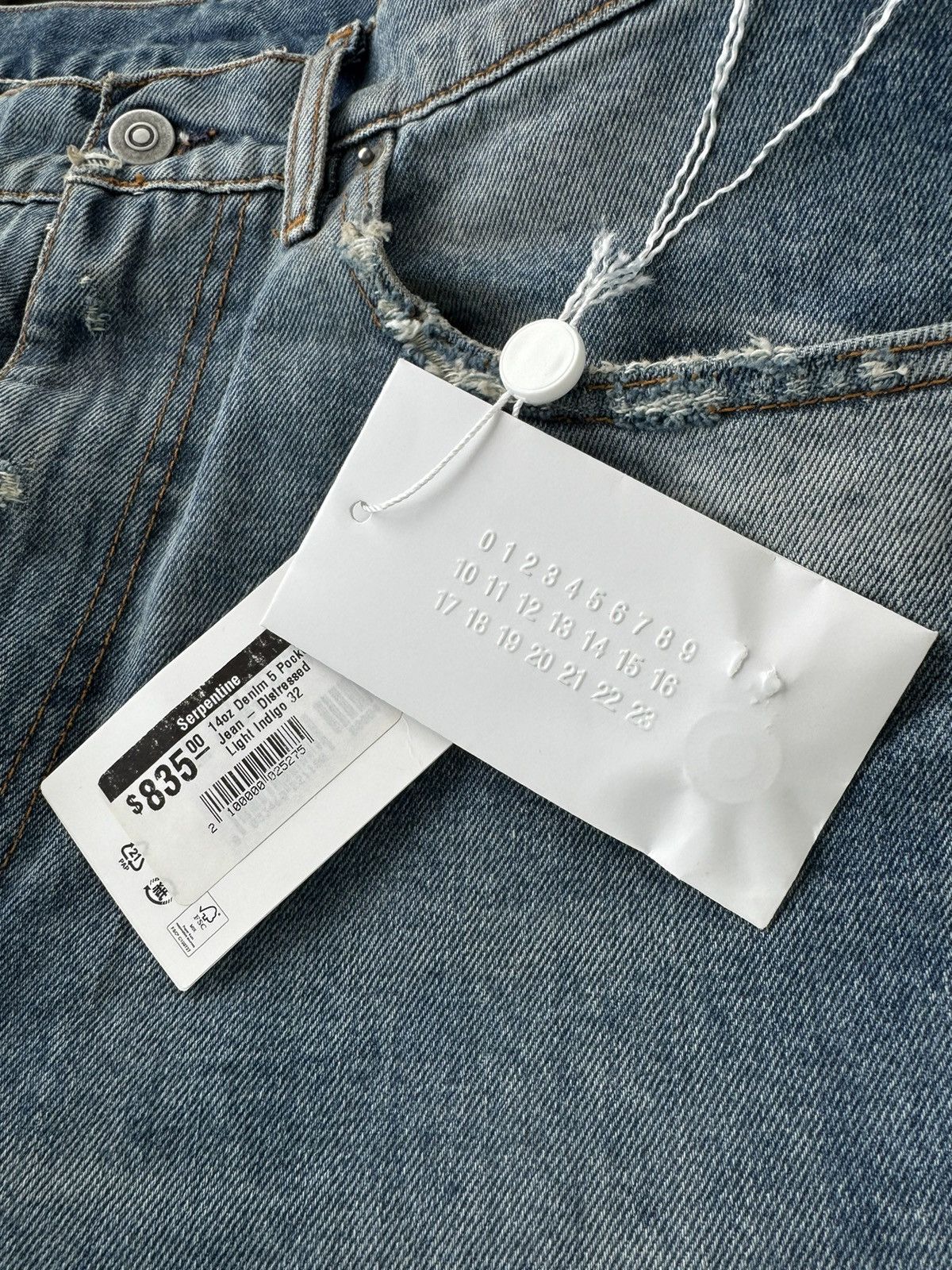 Maison Margiela Maison Margiela 14OZ Distressed Denim Jeans Heavyweight Size US 32 / EU 48 - 5 Thumbnail