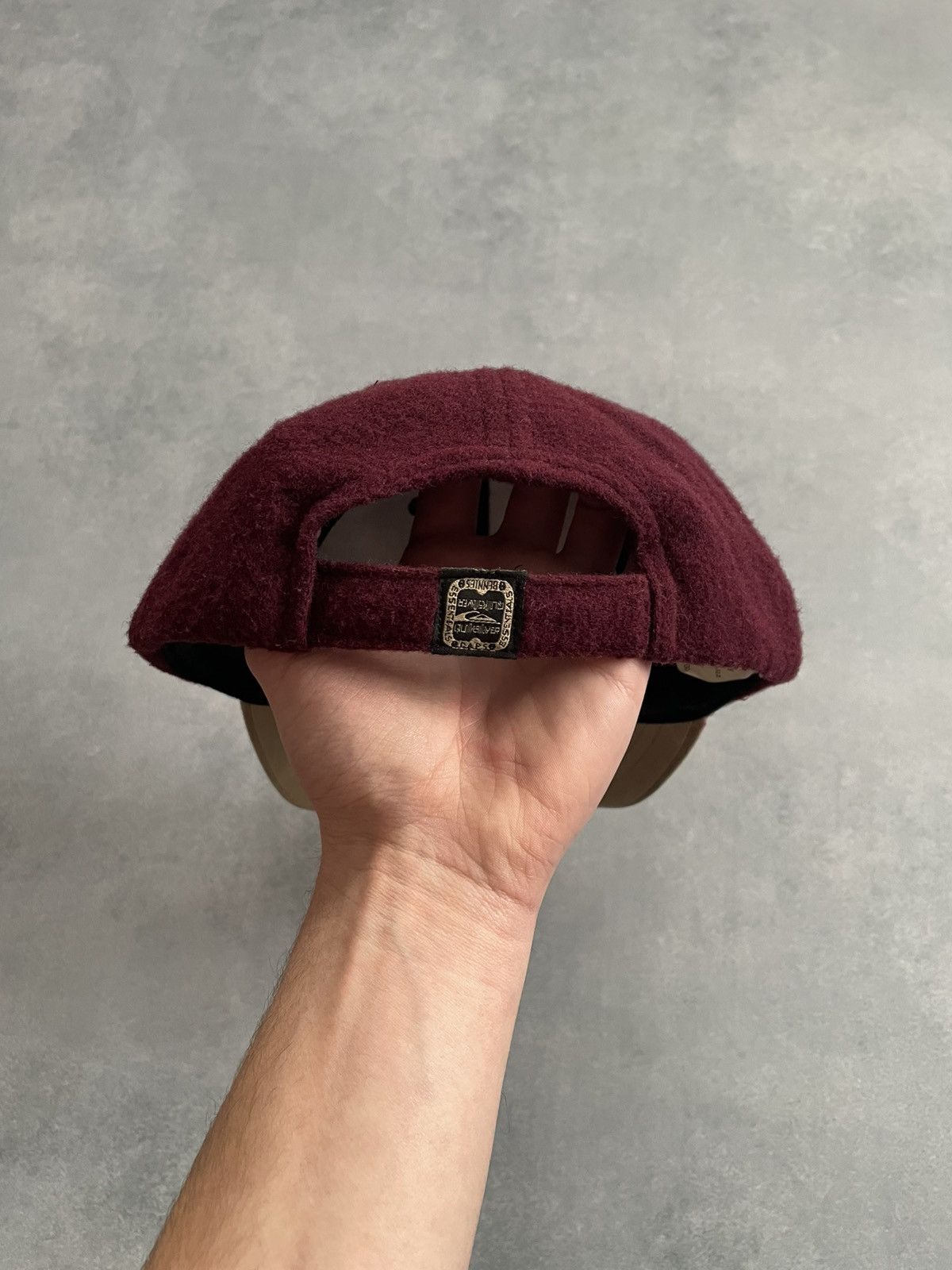 Quiksilver Cap Quiksilver Vintage Burgundy Fleece Size ONE SIZE - 6 Thumbnail