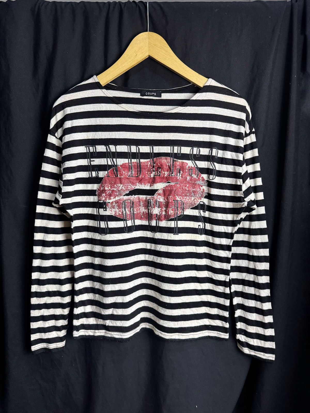Hysteric Glamour Stripe Lip Coups Japanese Long Sleeve Size US S / EU 44-46 / 1 - 1 Thumbnail