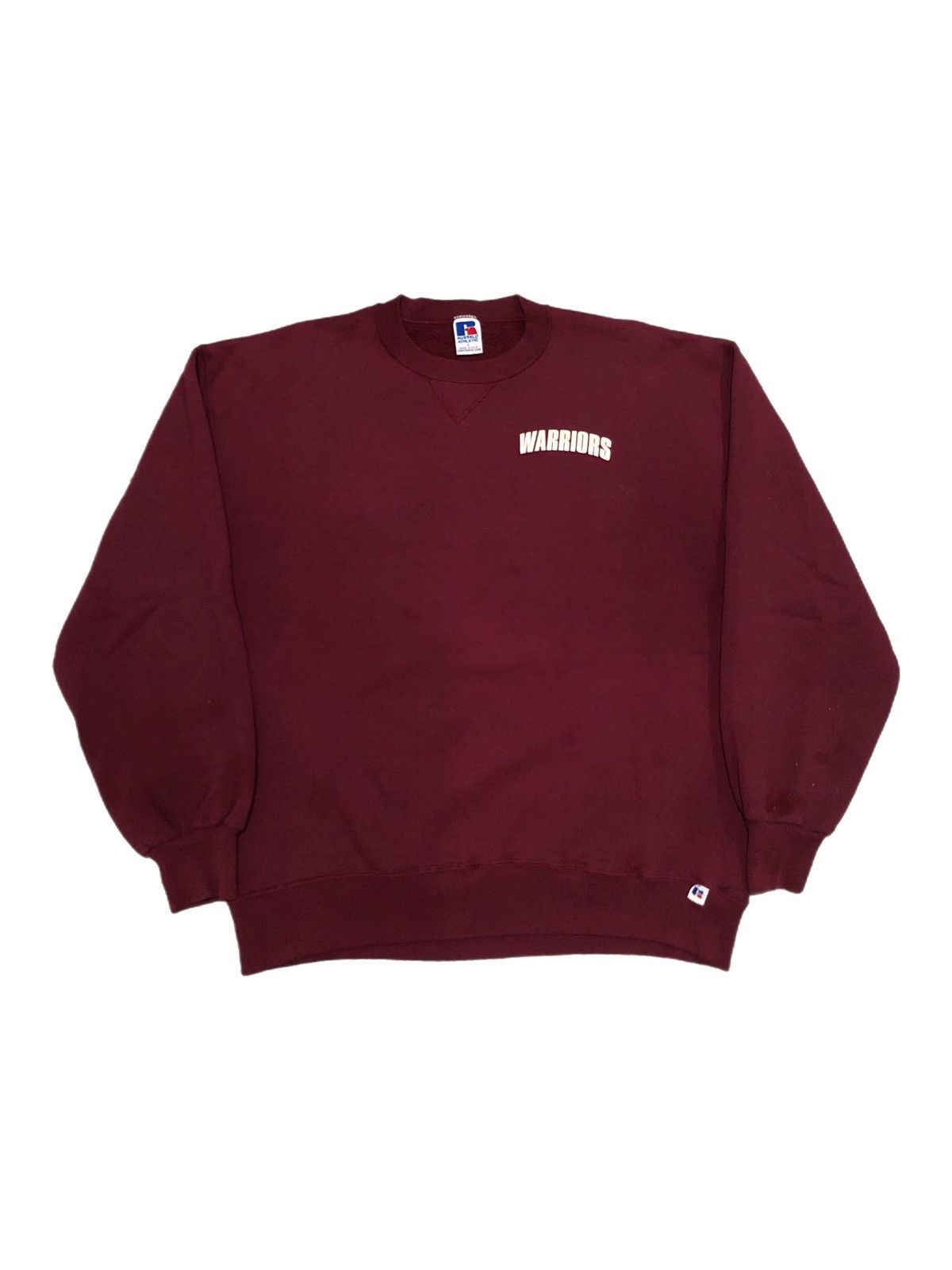 Russell Athletic × Vintage Vtg 90s Warriors Football Coach Russell Athletic Sweatshirt Size US L / EU 52-54 / 3 - 1 Thumbnail