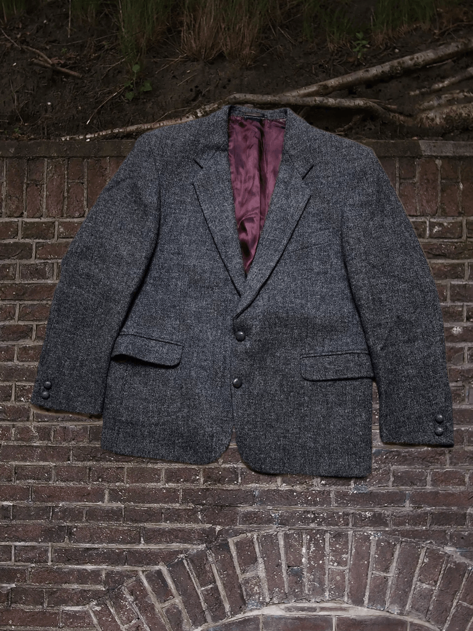 Harris Tweed Blazer Vintage Harris Tweed streetwear 100% wool Y2K Size 48R - 1 Thumbnail