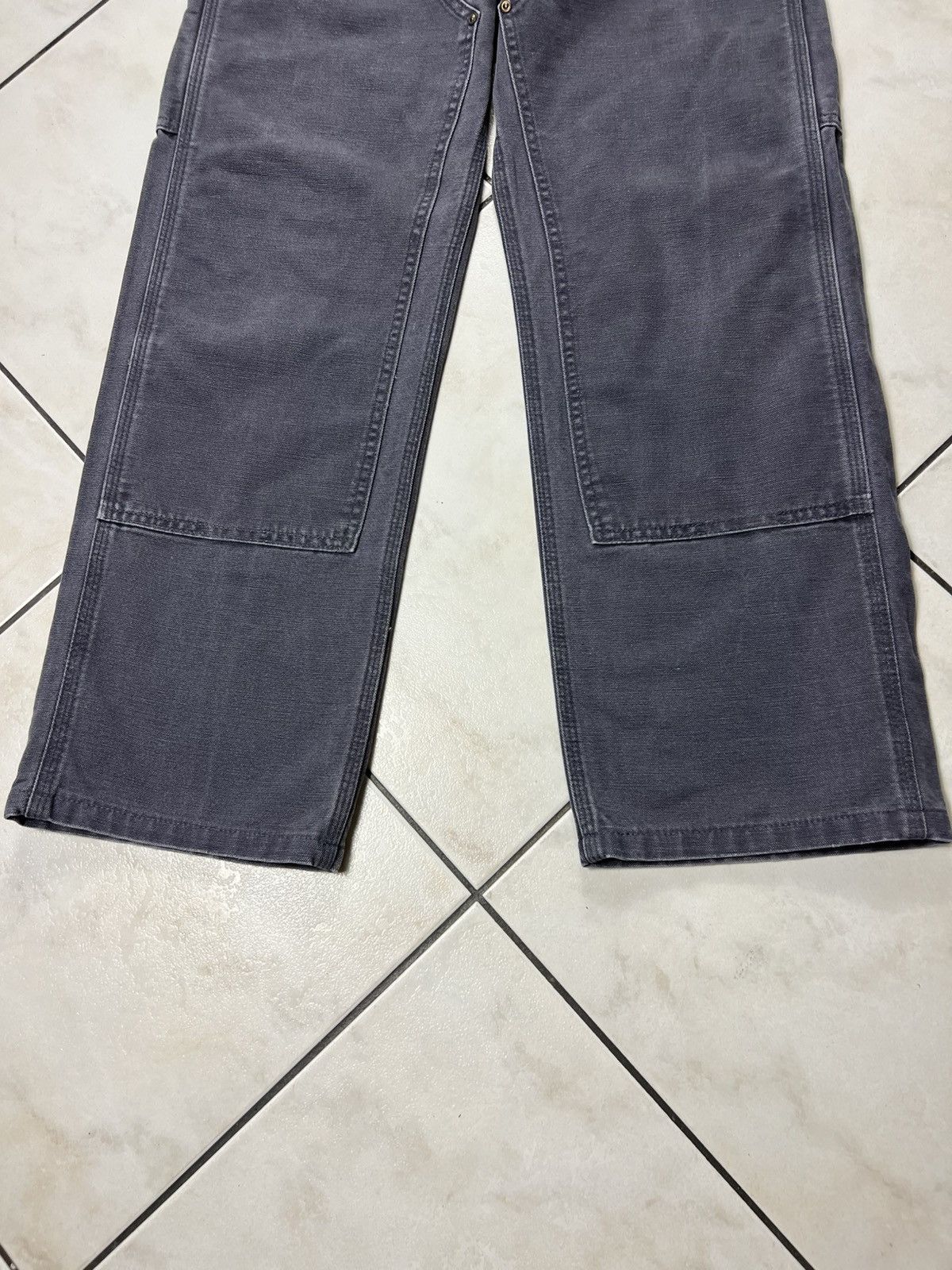 Carhartt Vintage 90s Carhatt double knee washed y2k sun faded pants Size US 29 - 5 Thumbnail