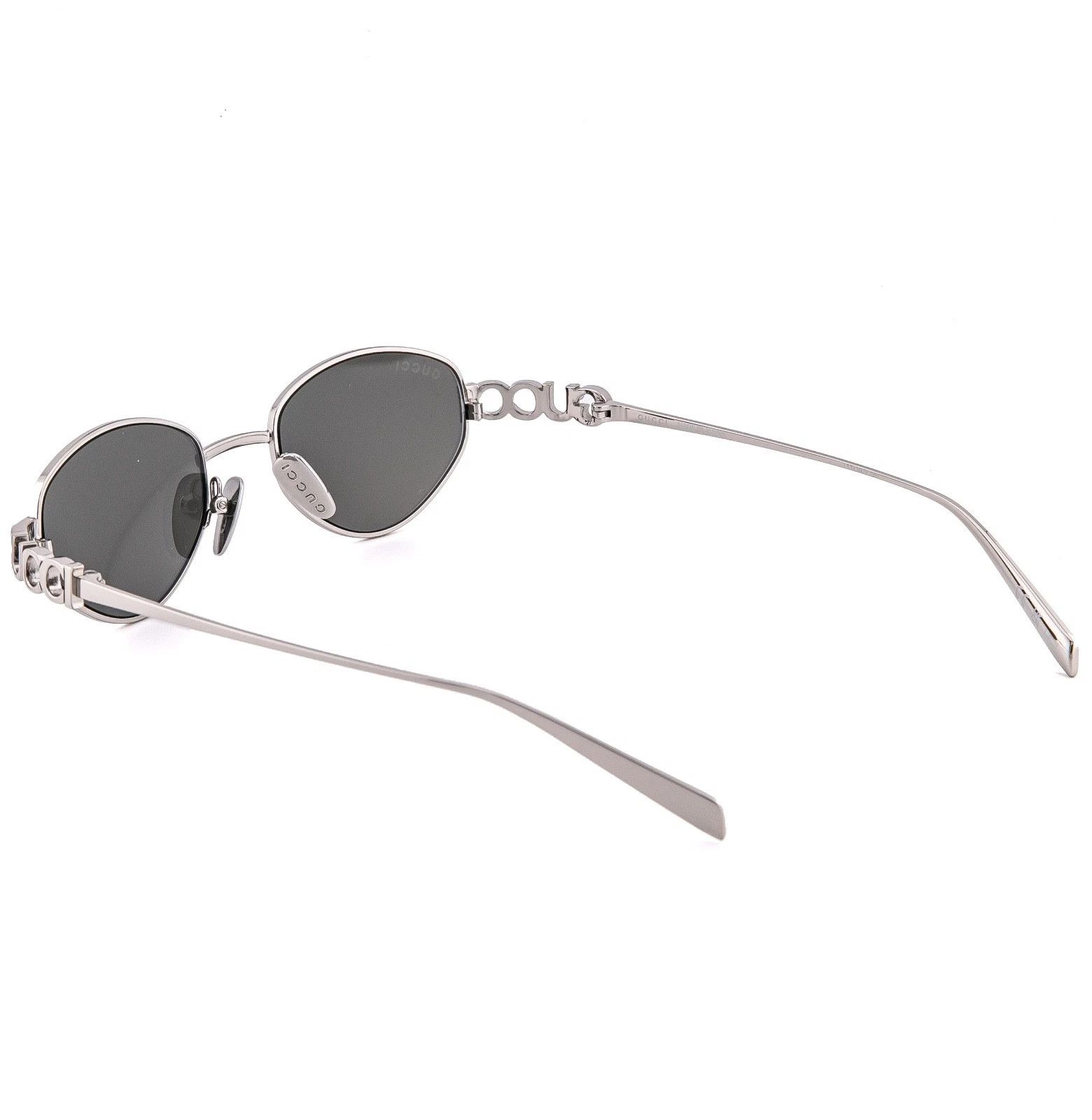 Gucci GUCCI 1935 Gg1935S Silver Mirrored Logo Metal Sunglasses 004 Size ONE SIZE - 4 Thumbnail