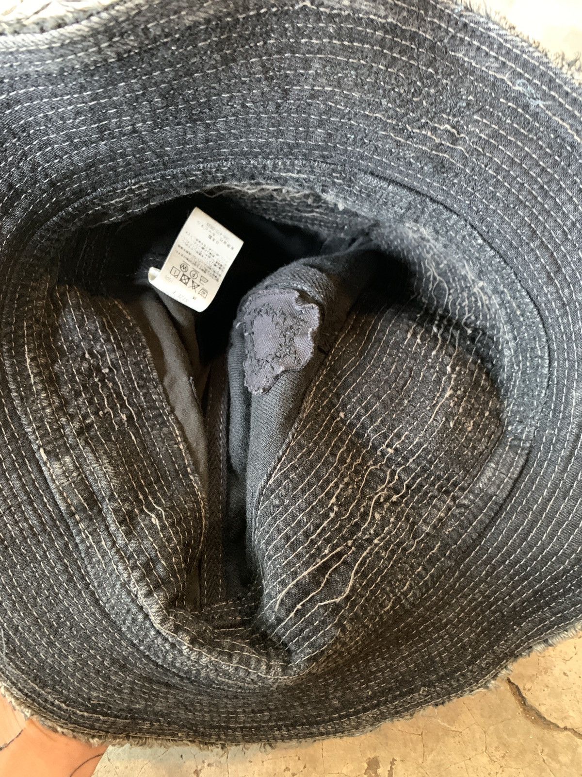 Kapital Boro Bucket Hat Distressed