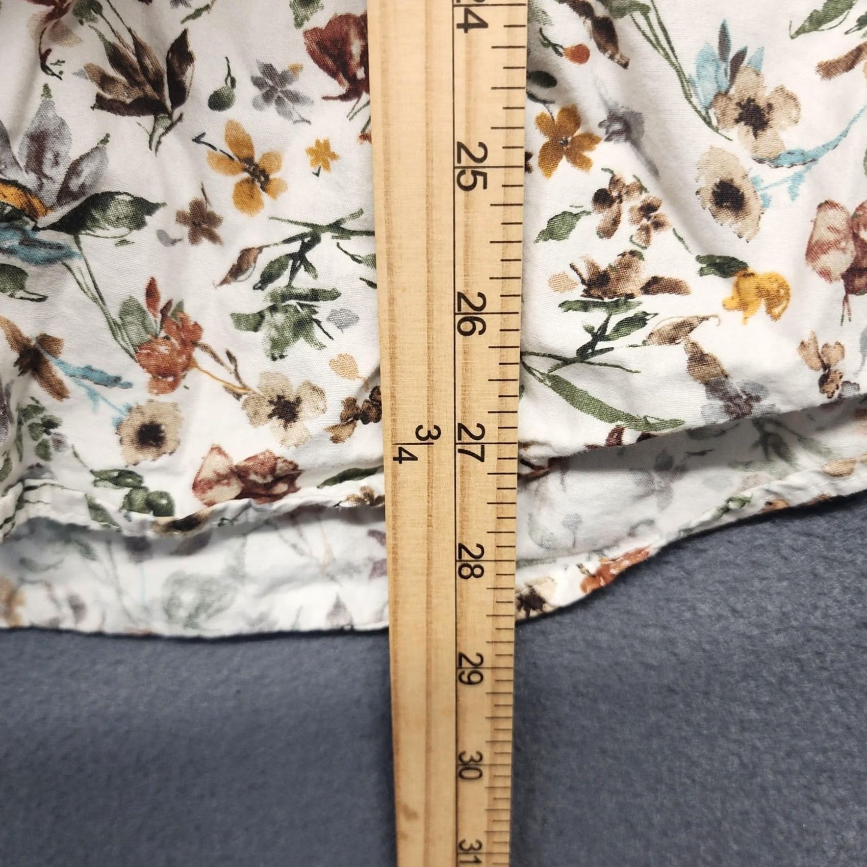 ASH Porter & Ash Shirt Mens XL White Floral Button Down Long Sleeve Cotton Preppy Size US XL / EU 56 / 4 - 5 Thumbnail