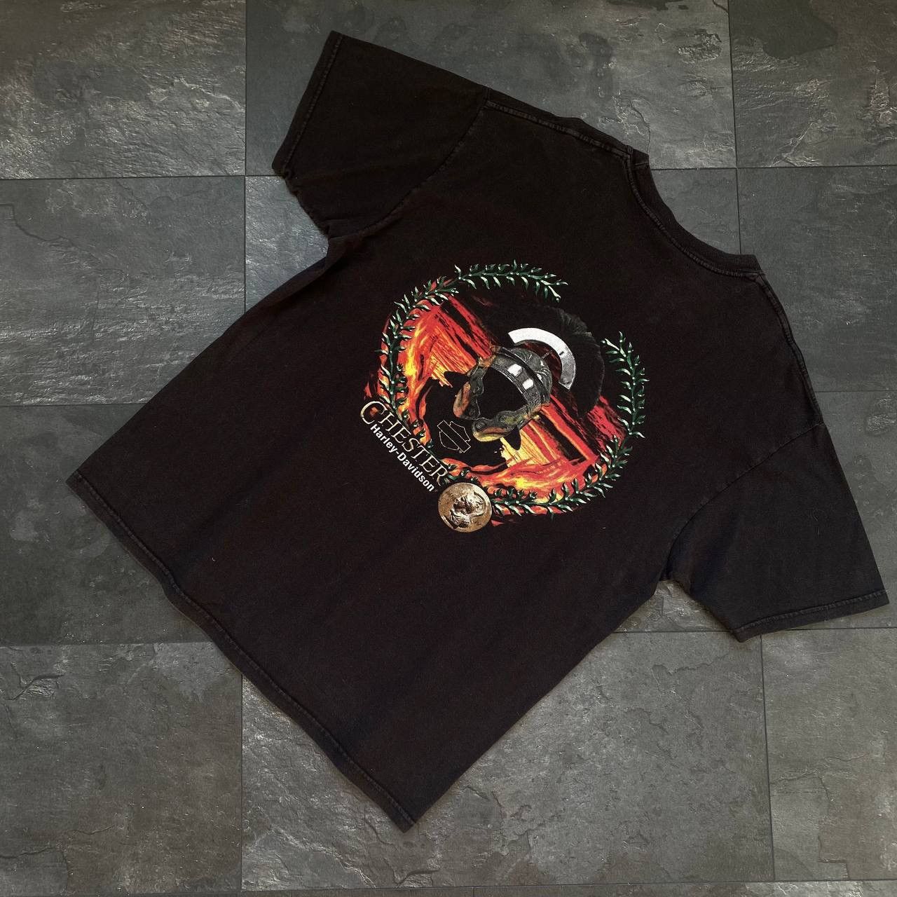 Harley Davidson × Vintage Vintage Harley Davidson big logo legends tee shirt Size US XL / EU 56 / 4 - 8 Thumbnail