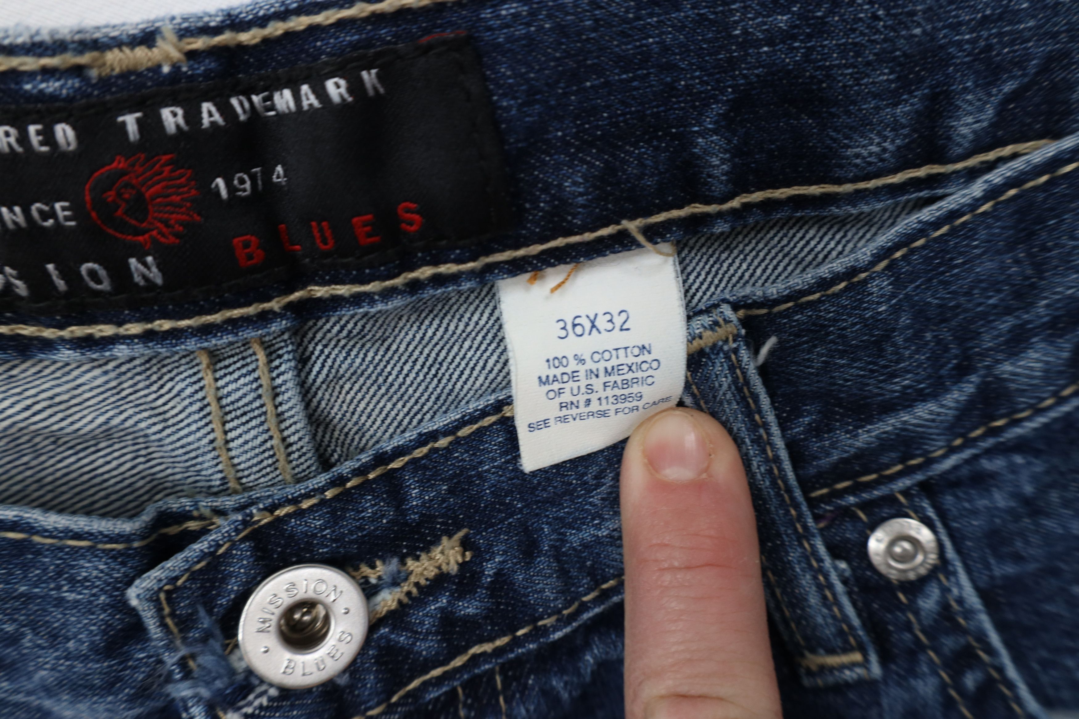 Vintage Vintage 90s Streetwear Baggy Wide Leg Skateboard Jeans Blue Size US 36 / EU 52 - 9 Thumbnail