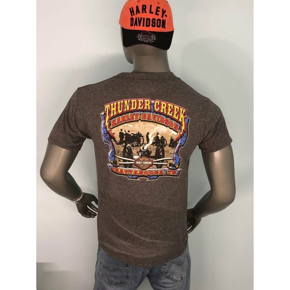 Harley Davidson × Vintage VTG 2004 Harley Davidson T-shirt Medium Men CHATTANOOGA Size US M / EU 48-50 / 2 - 2 Thumbnail