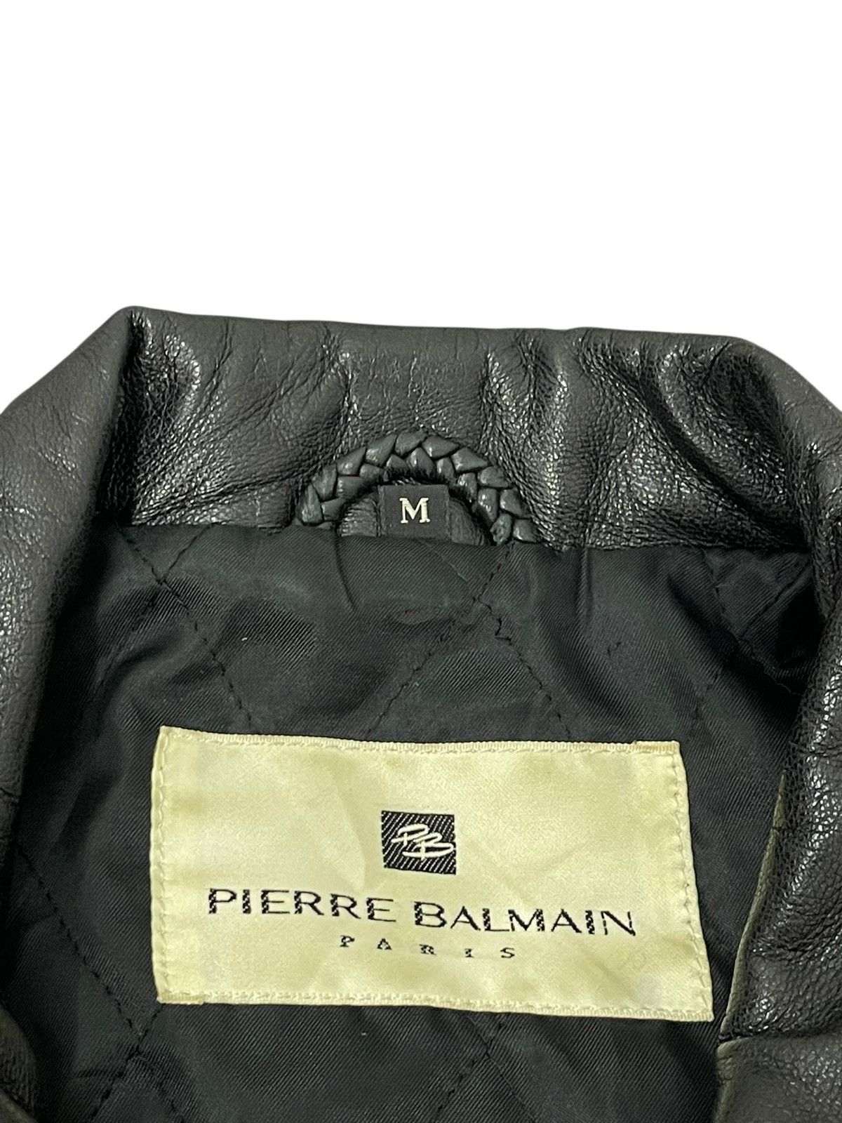 Pierre Balmain Leather Jacket Vtg 90s Pierre Balmain 7🟩2 Size US M / EU 48-50 / 2 - 7 Thumbnail