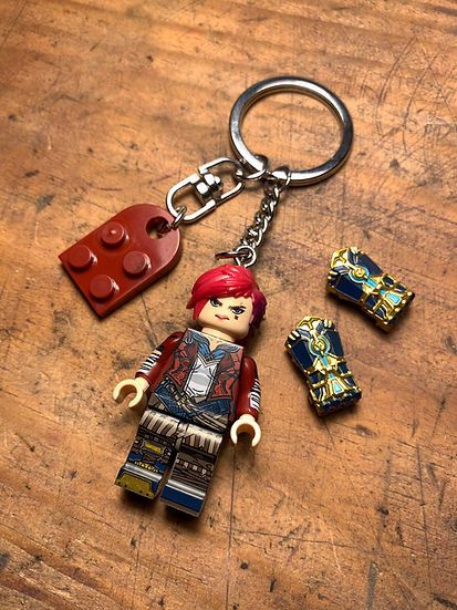 Cartoon Network × Handmade irritated studio arcane jinx vi anime keychain minifigure Size ONE SIZE - 5 Thumbnail